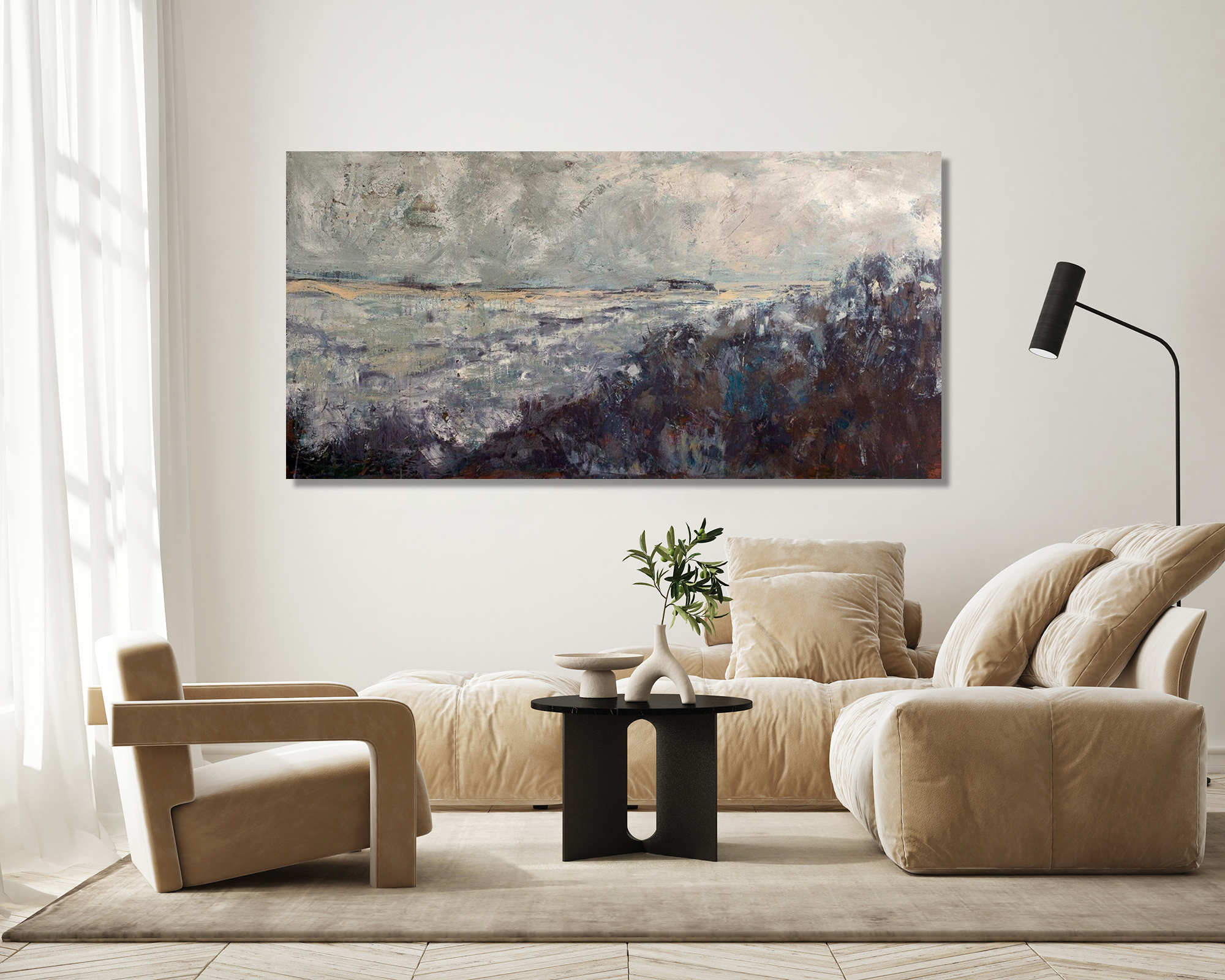 Stormy Artist Enhanced Canvas Print by John Beard Collection - product image 2 for Resin Society