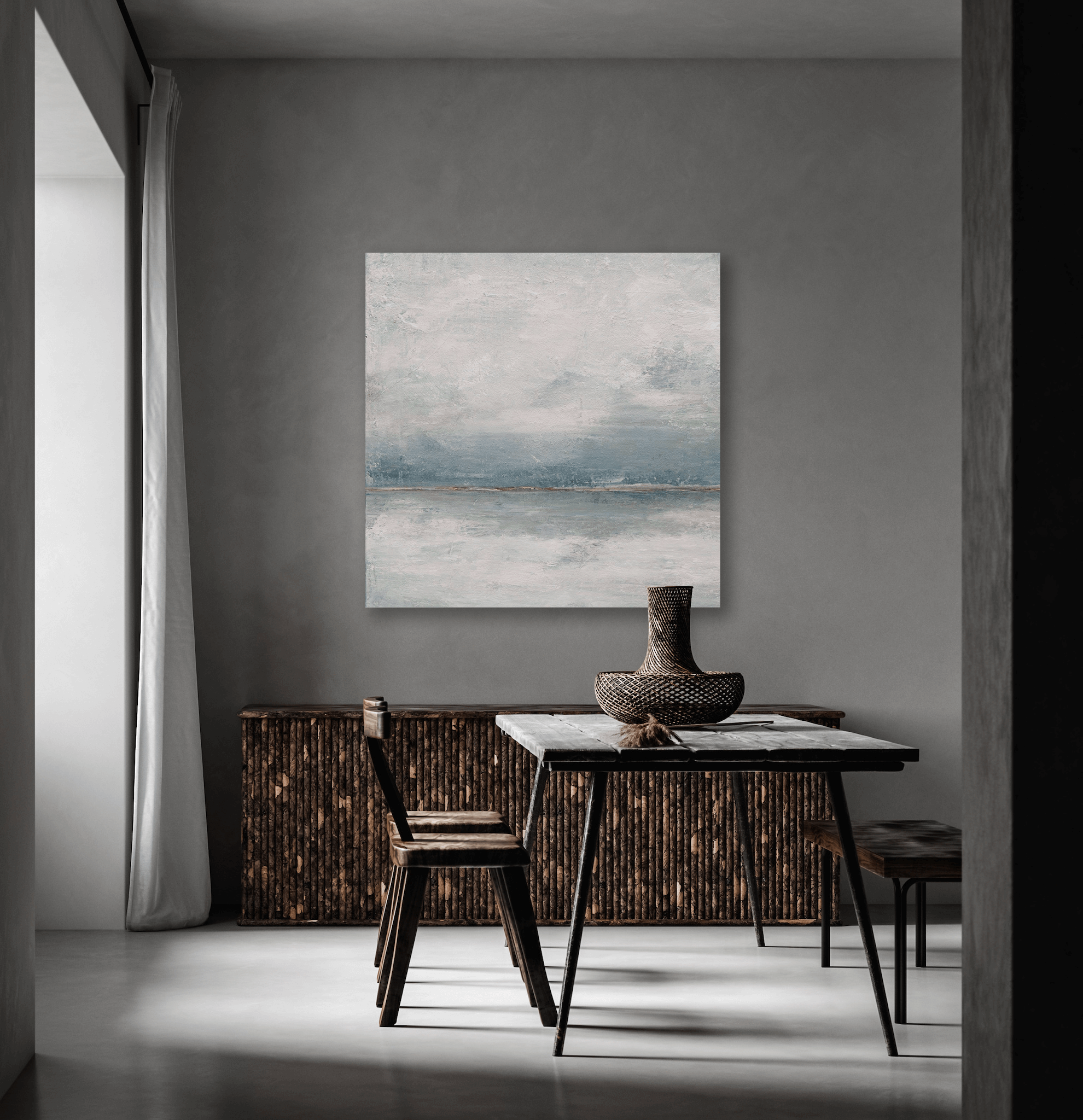 Sultry Breeze 40x40 Artist Enhanced Canvas Print