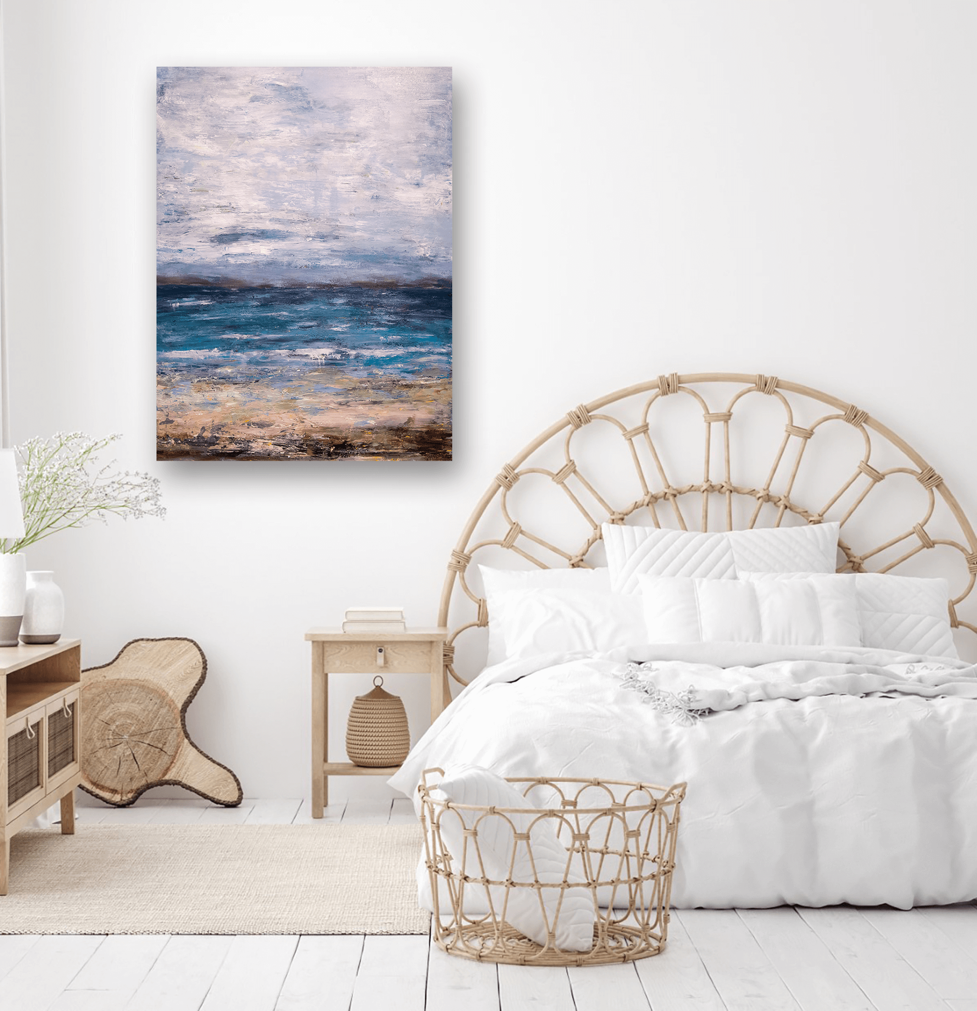 Summer Sky Artist Enhanced Canvas Print by John Beard Collection - product image 3 for Resin Society
