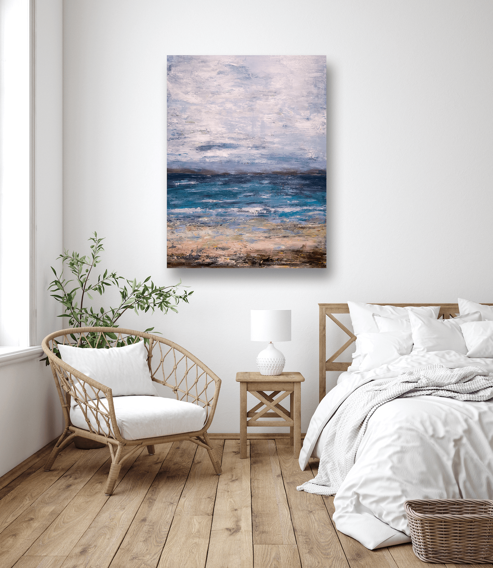 Summer Sky Artist Enhanced Canvas Print by John Beard Collection - product image 2 for Resin Society