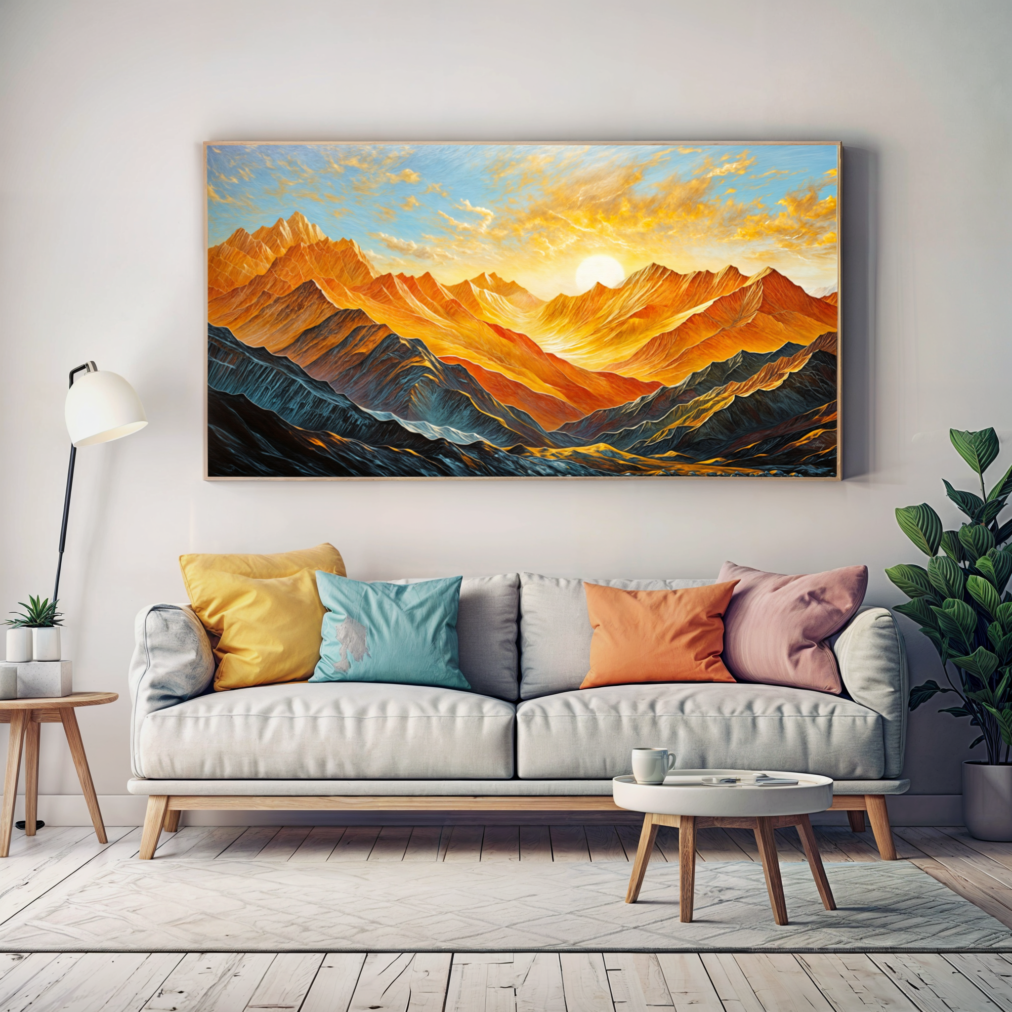 Canvas Print: "Sunset Surge" by Tailored Canvases - main product image for Resin Society