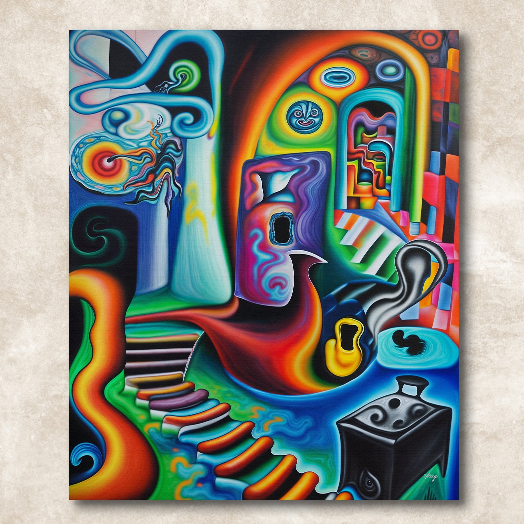 Canvas Print: "Surreal Steps" by Tailored Canvases - product image 4 for Resin Society
