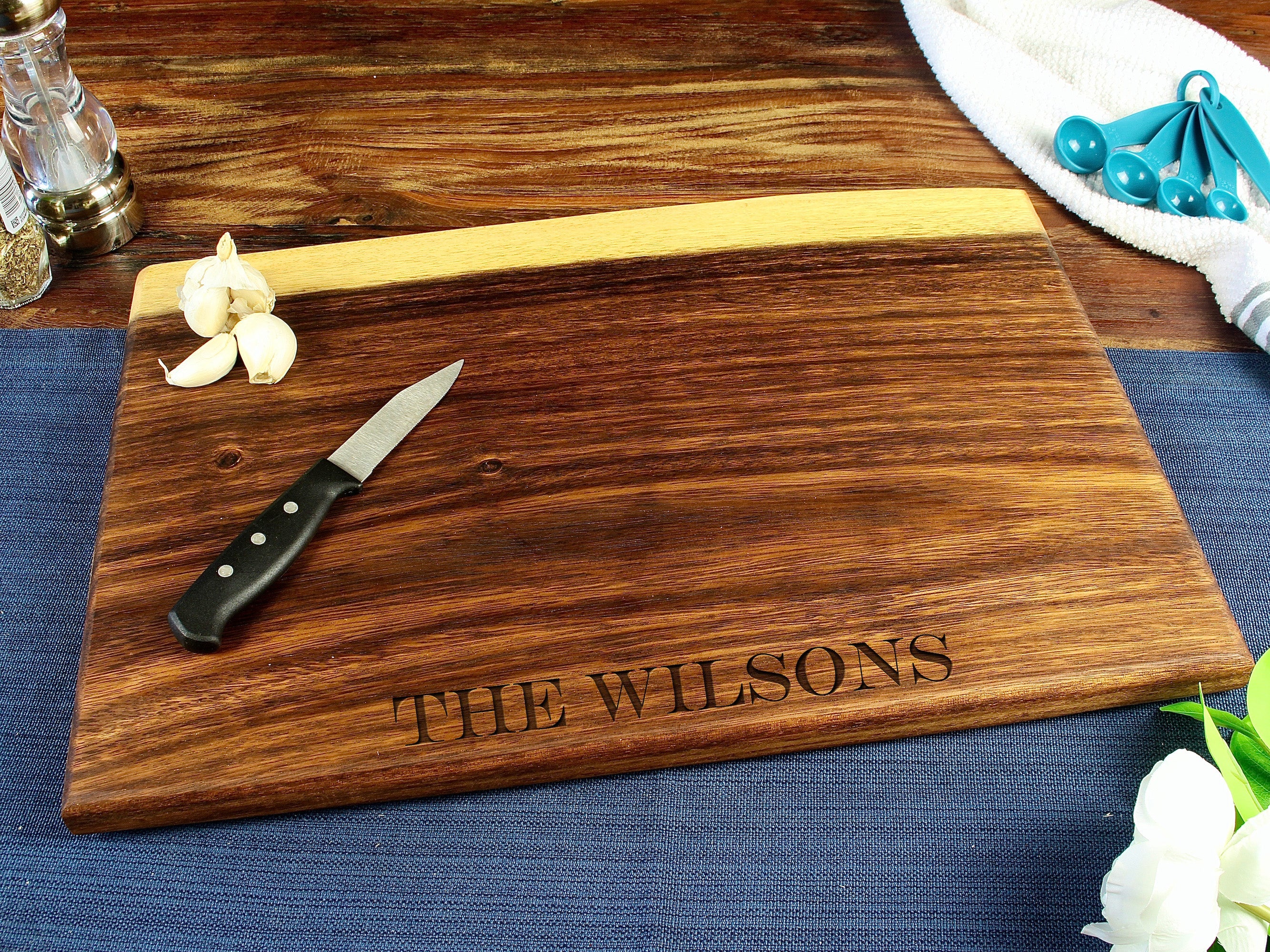 Large Live Edge Square End Board