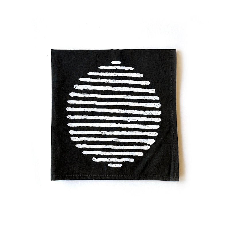 Mwedzi Black Napkins - Set of 2 by Mbare Ltd - product image 3 for Resin Society