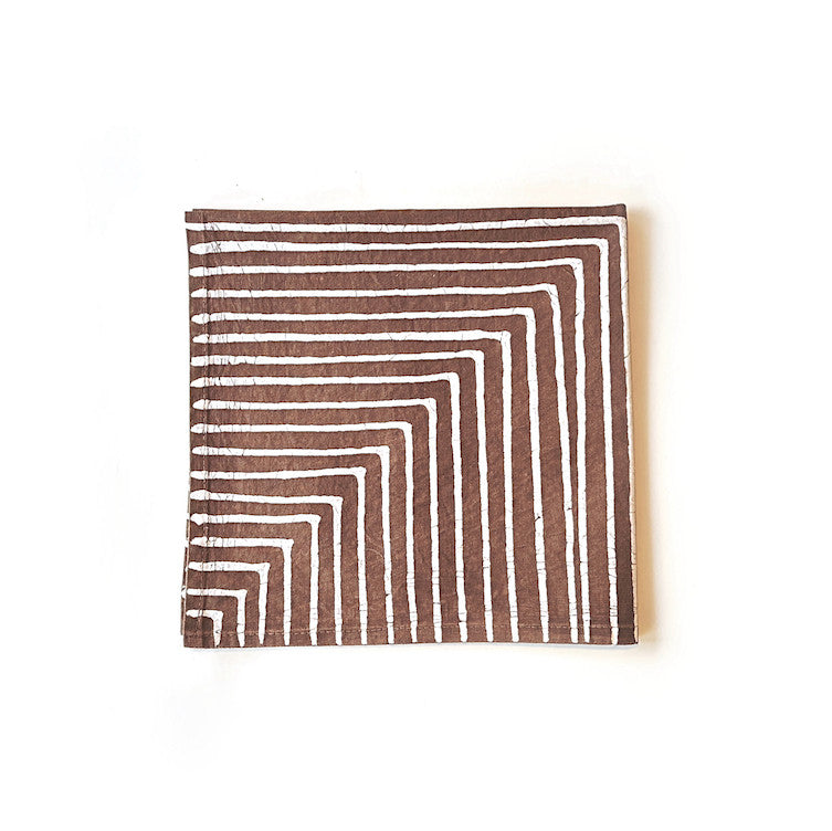 Brown Mitsetse Napkins - Set of 2 by Mbare Ltd - product image 2 for Resin Society