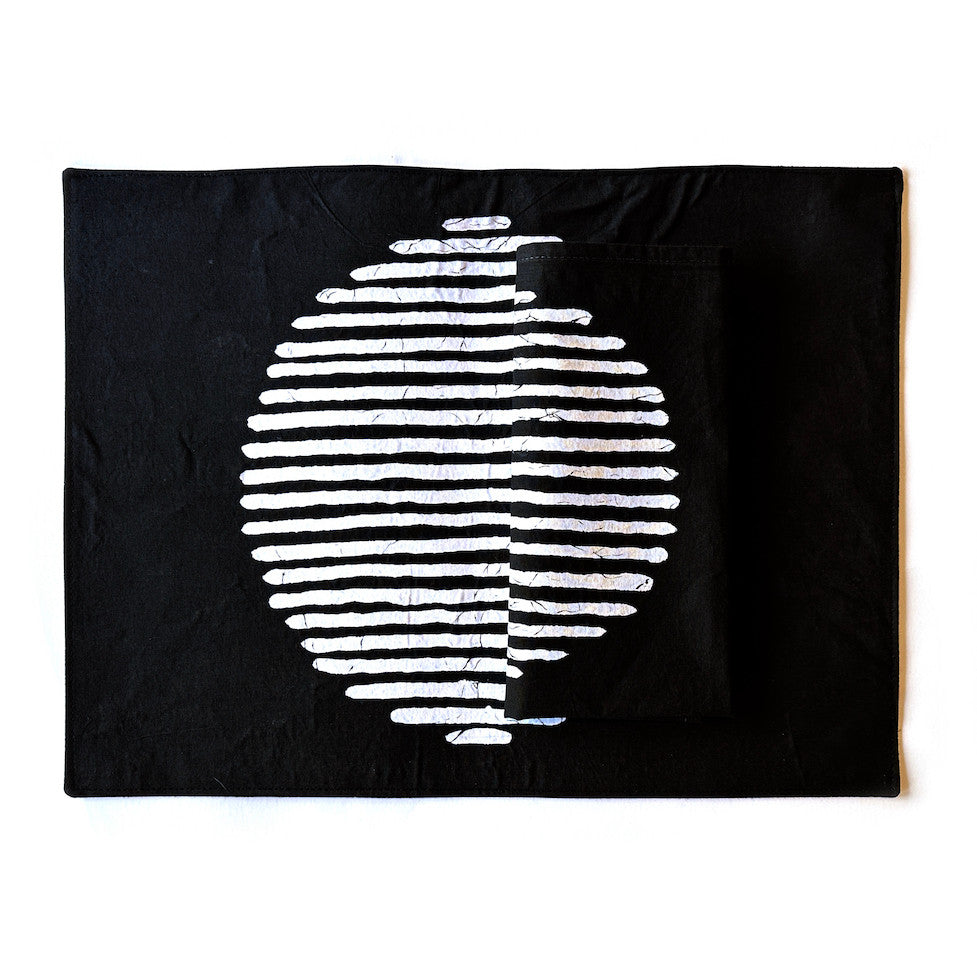 Mwedzi Black Placemats - Set of 2 by Mbare Ltd - product image 3 for Resin Society
