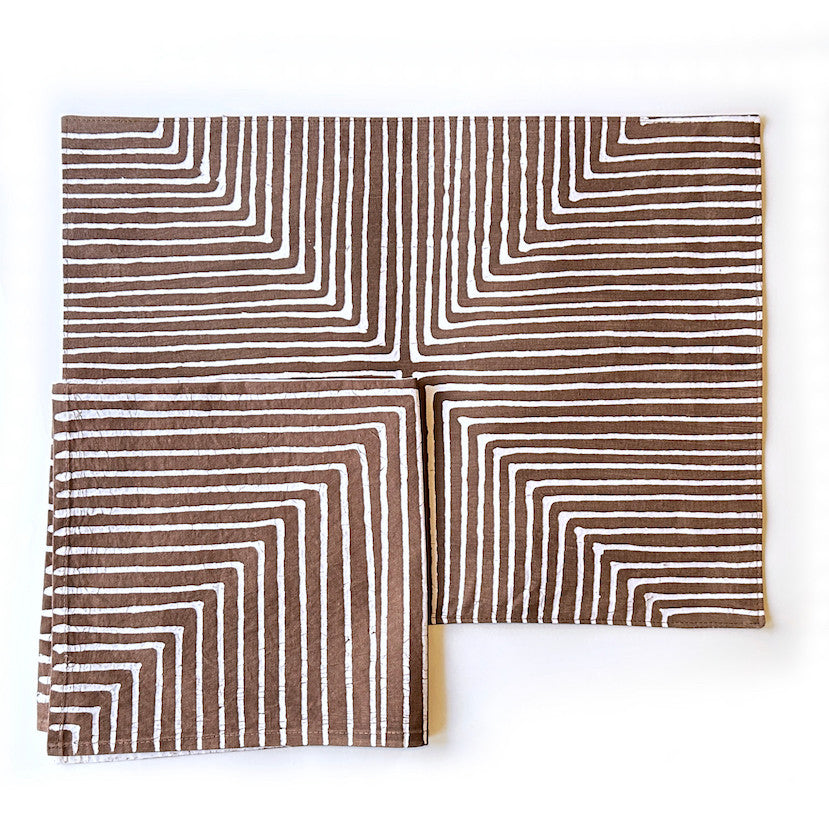 Brown Mitsetse Placemats - Set of 2 by Mbare Ltd - product image 3 for Resin Society