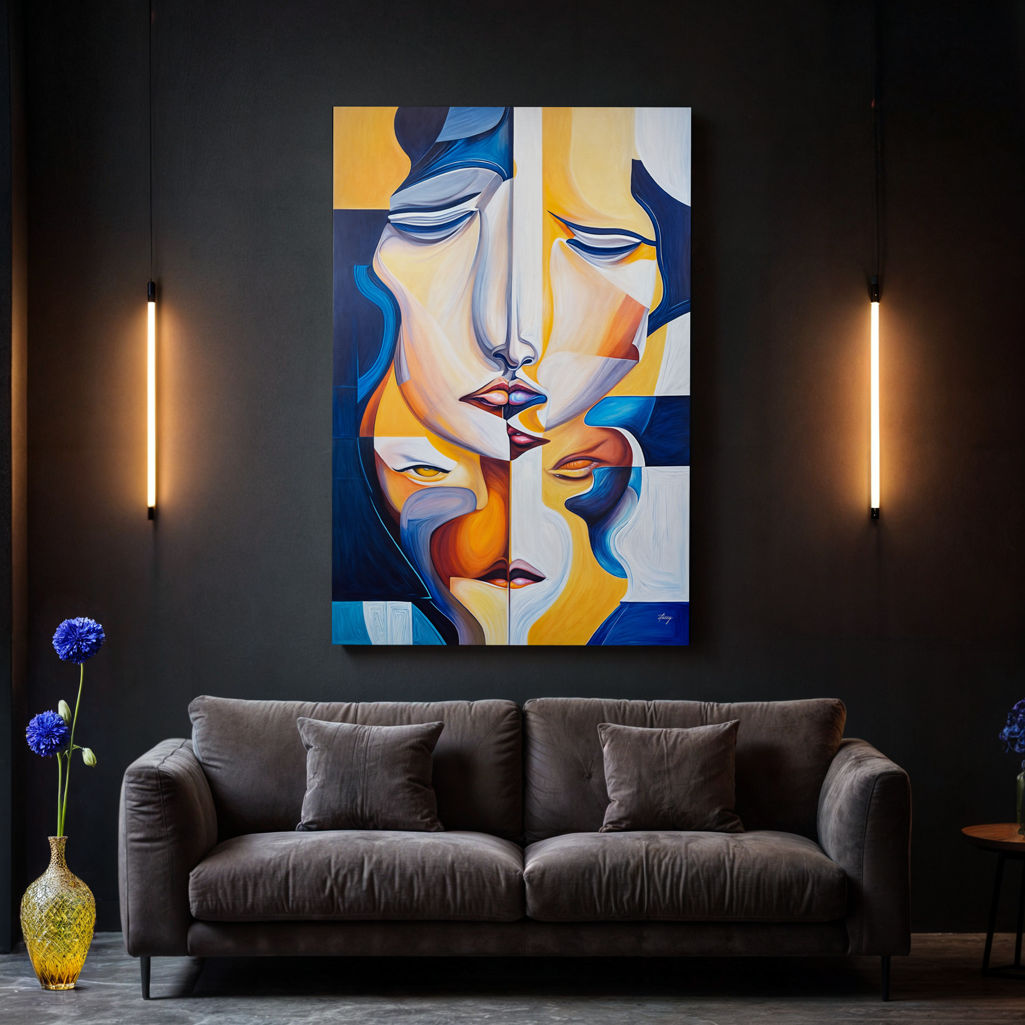 Canvas Print: "Talk" by Tailored Canvases - product image 3 for Resin Society