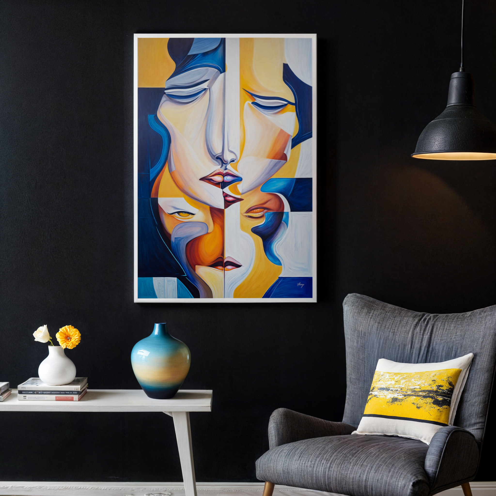 Canvas Print: "Talk" by Tailored Canvases - product image 2 for Resin Society