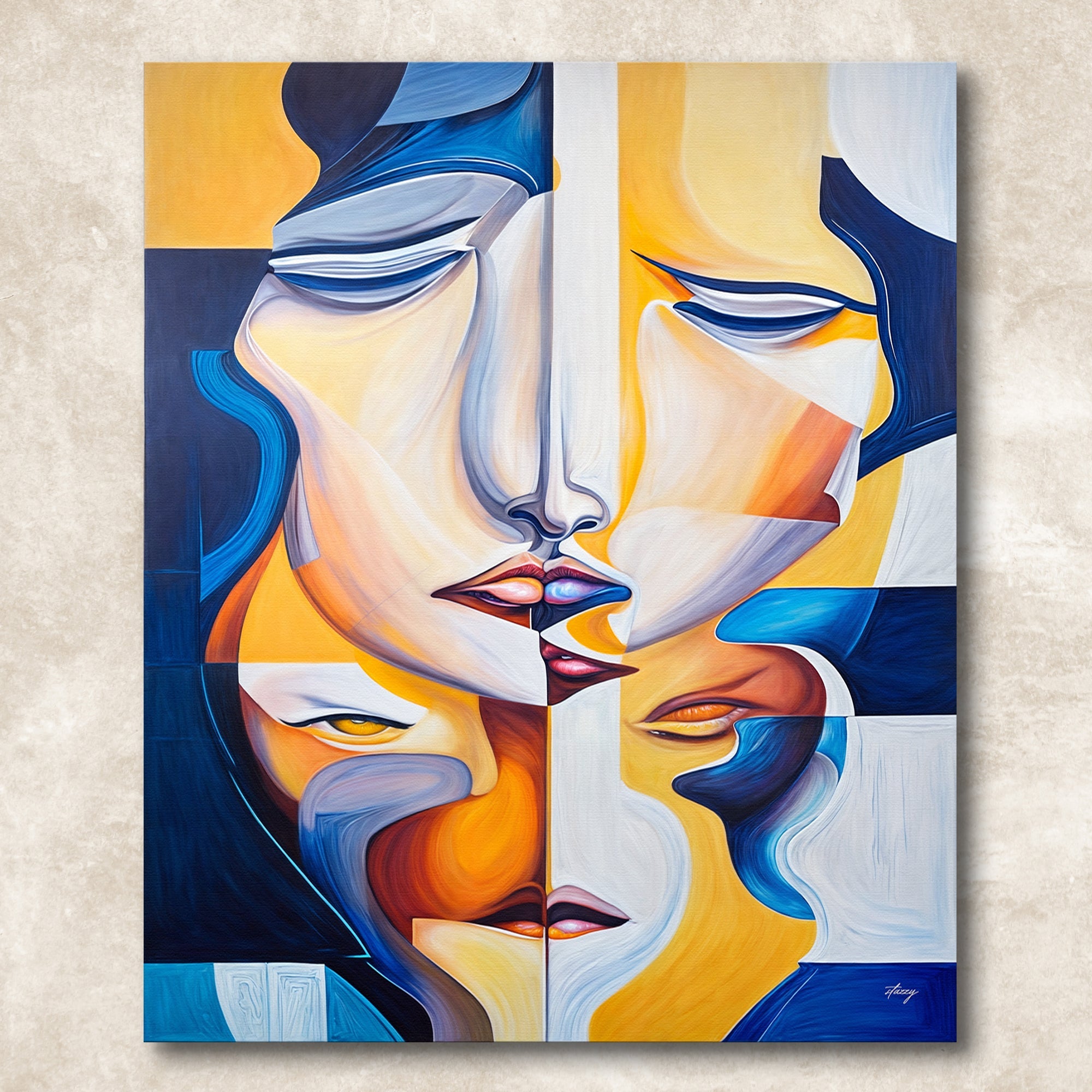 Canvas Print: "Talk" by Tailored Canvases - product image 5 for Resin Society