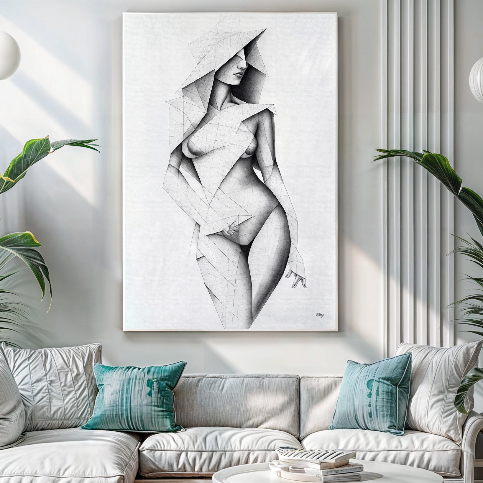 Canvas Print: "Tangible Point" by Tailored Canvases - main product image for Resin Society