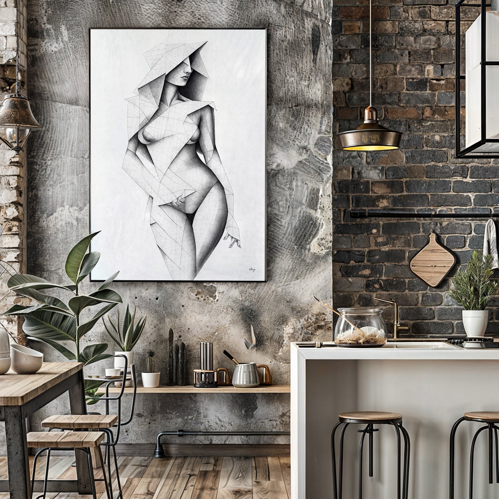 Canvas Print: "Tangible Point" by Tailored Canvases - product image 2 for Resin Society