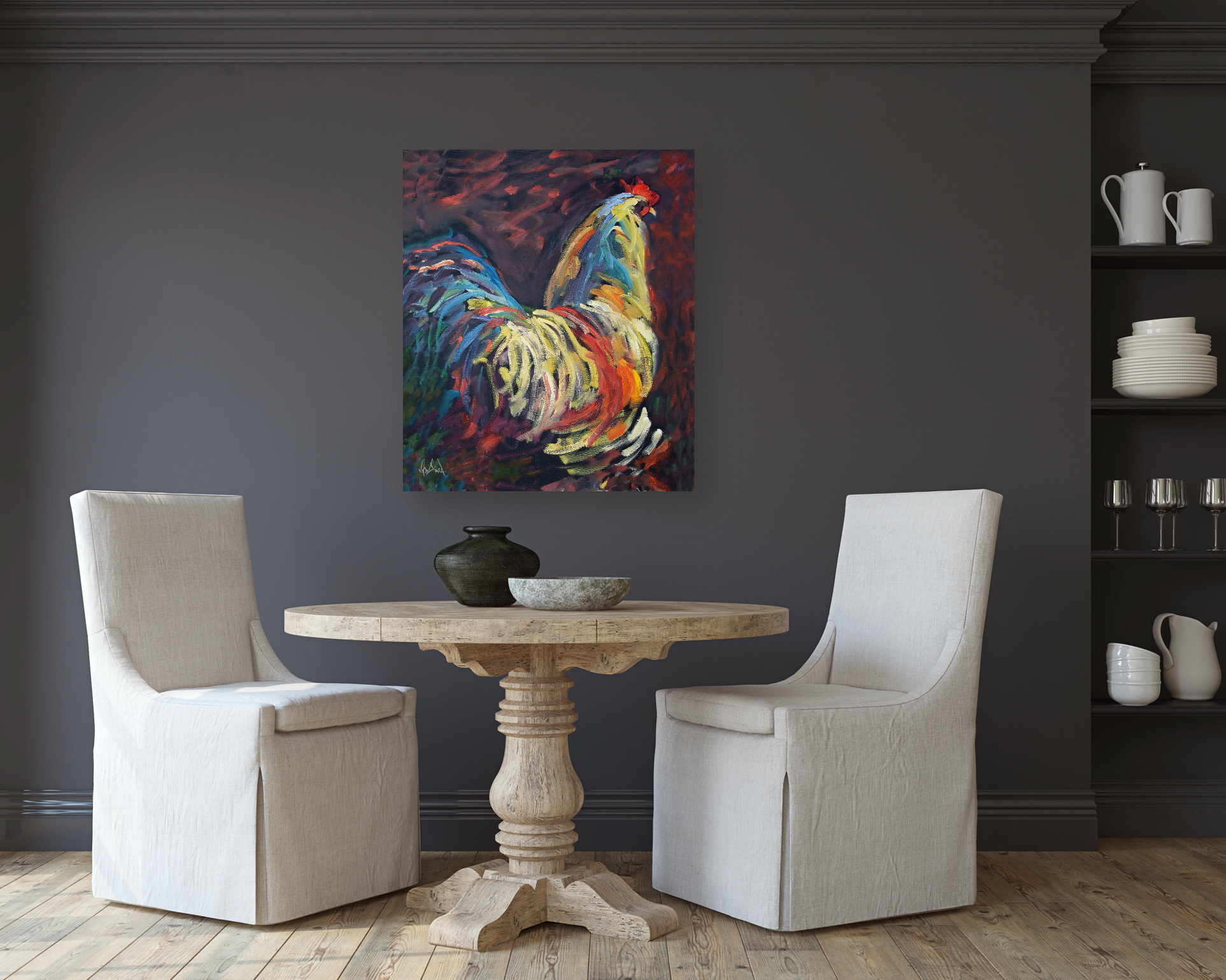 Terry's Chicken Artist Enhanced Canvas Print by John Beard Collection - product image 3 for Resin Society