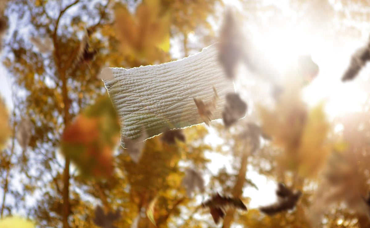 Natural Textured Wool Pillow by Homelosophy