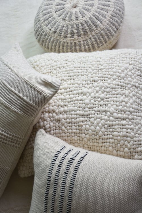 Alma Cable Knit Throw Pillow by Homelosophy