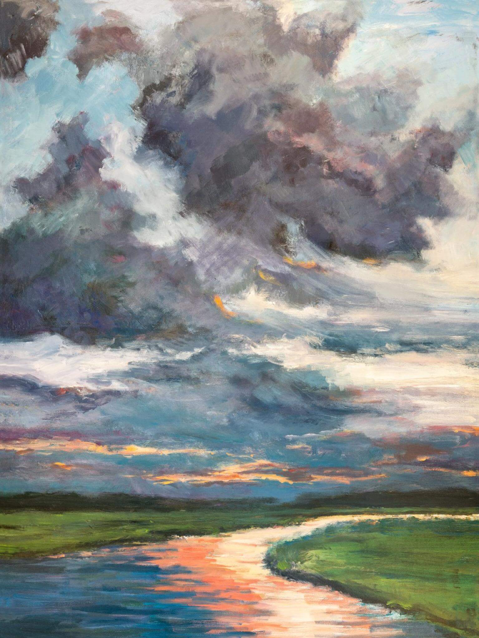 Thundersky Artist Enhanced Canvas Print by John Beard Collection - main product image for Resin Society