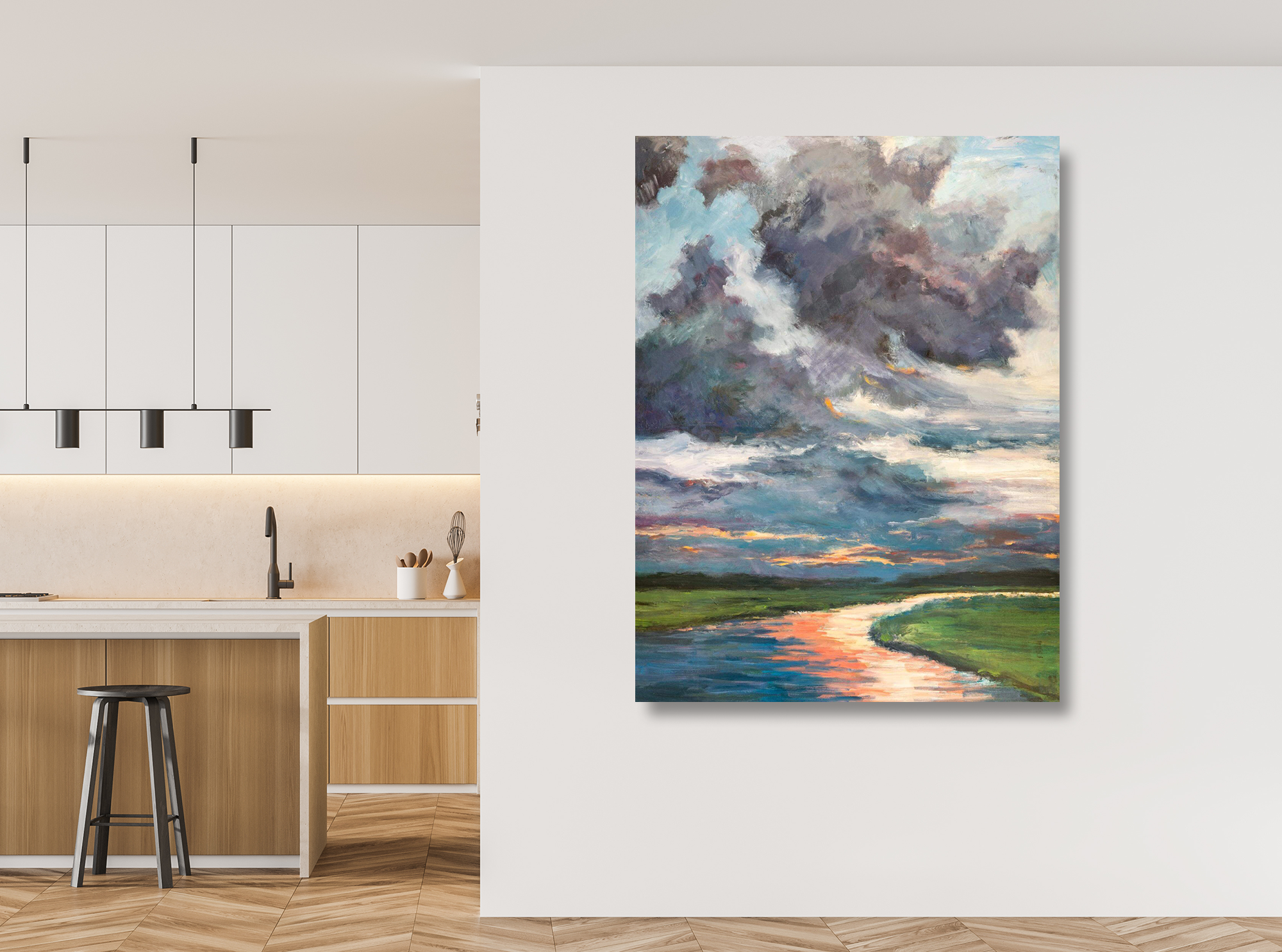 Thundersky Artist Enhanced Canvas Print by John Beard Collection - product image 2 for Resin Society