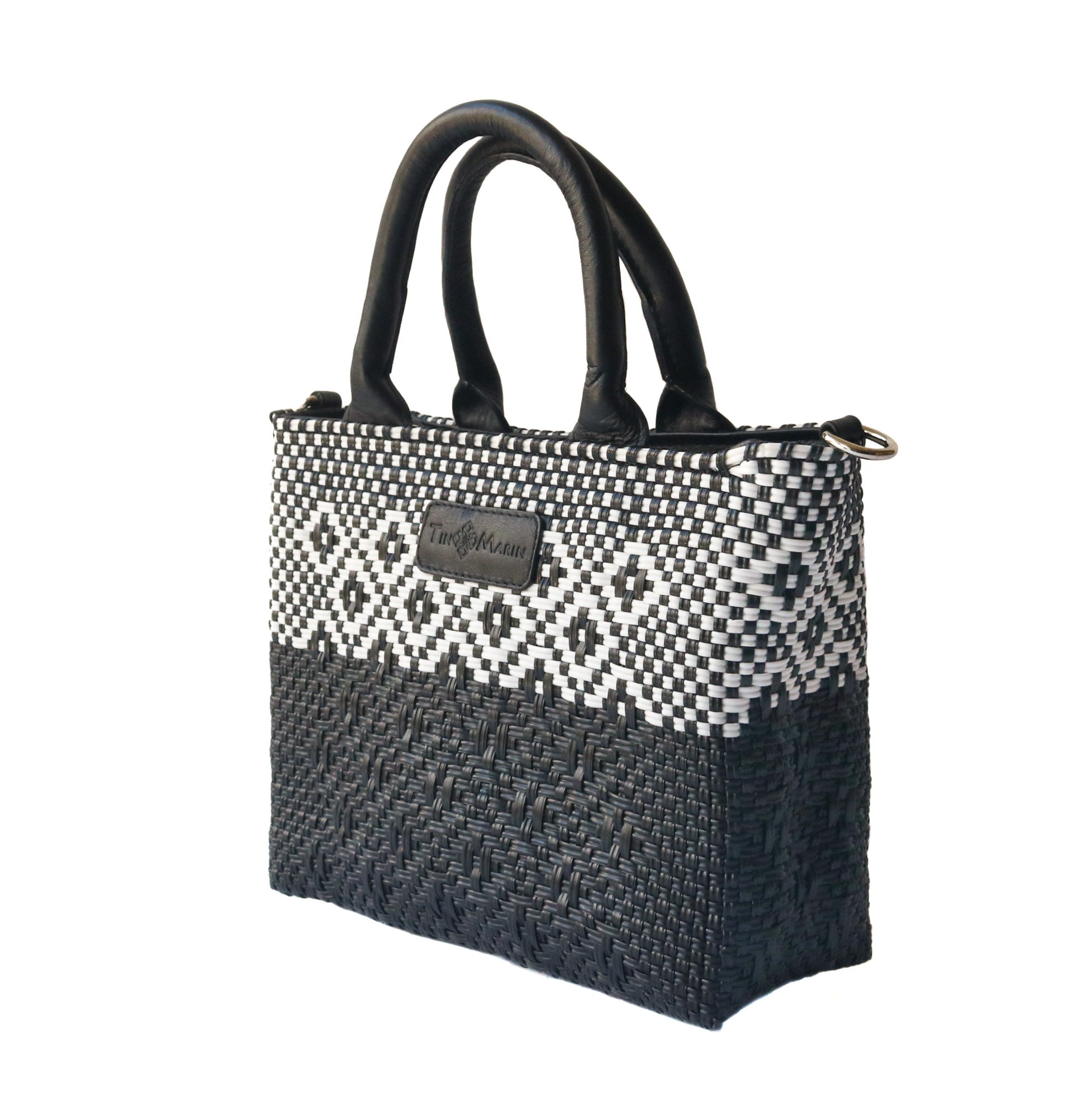 Tin Marin Black Small Woven Crossbody by Tin Marin Brand - product image 2 for Resin Society