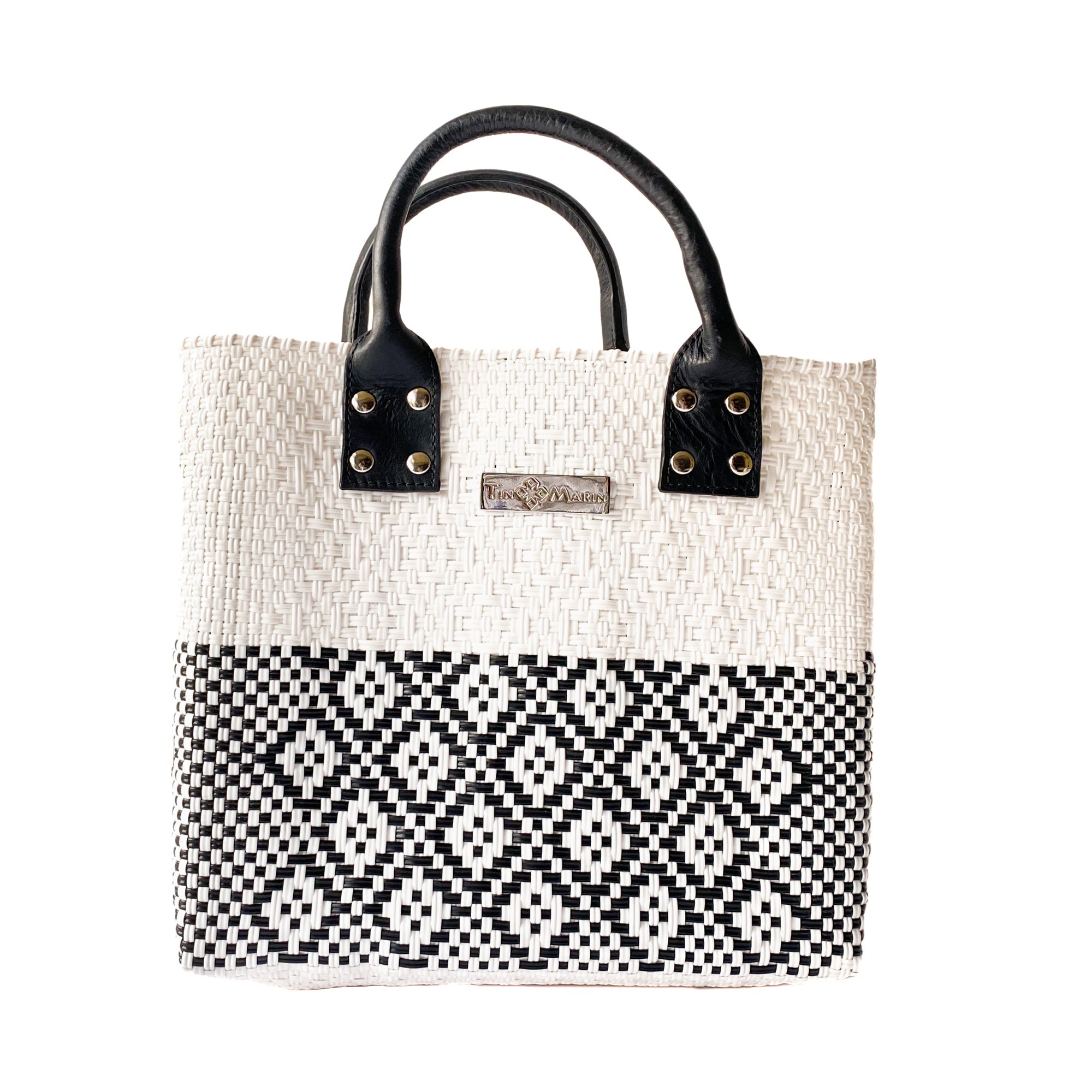 Tin Marin White Large Woven Crossbody Bag - Leather by Tin Marin Brand - product image 9 for Resin Society