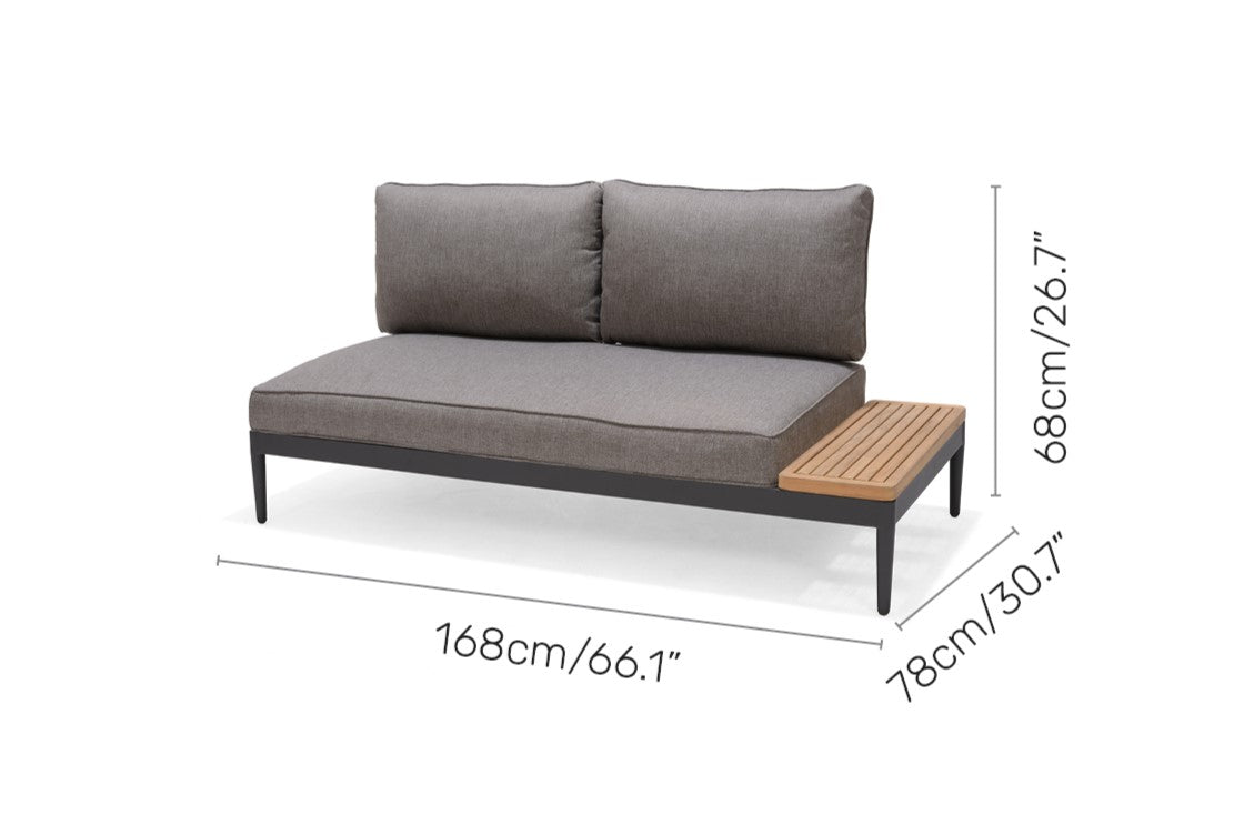Topaz 4pc Seating Bed Set by LifestyleGarden US - product image 9 for Resin Society