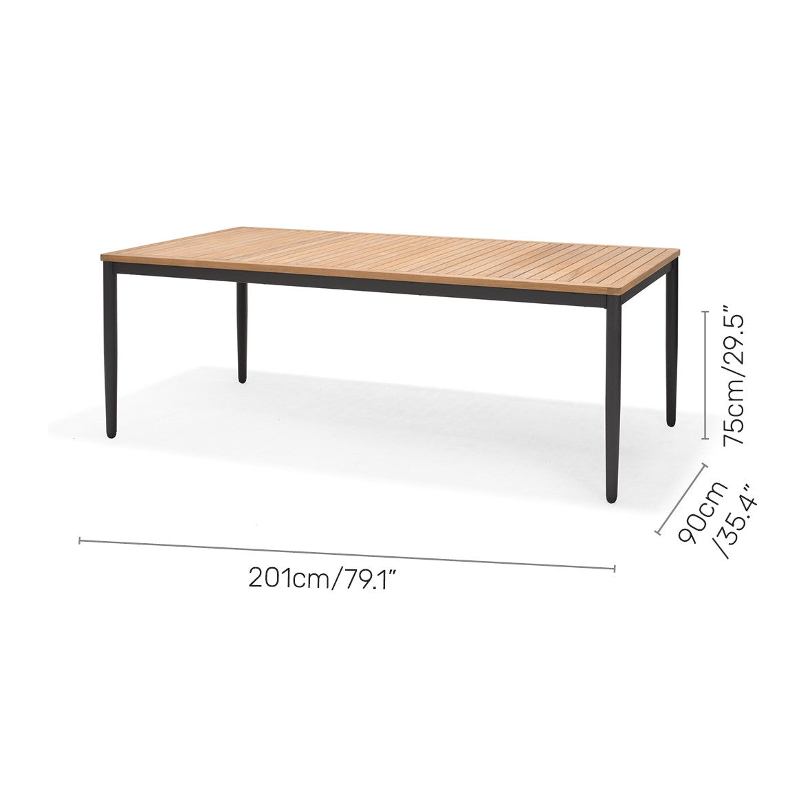 Topaz Rectangular Big Dining Table by LifestyleGarden US - product image 7 for Resin Society