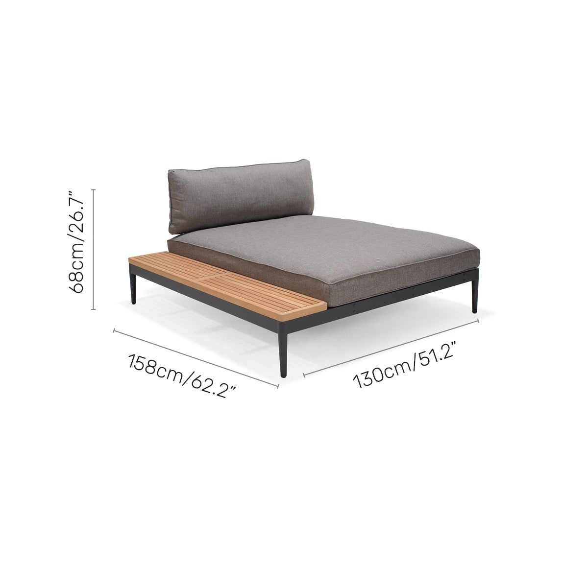 Topaz 4pc Seating Bed Set by LifestyleGarden US - product image 11 for Resin Society
