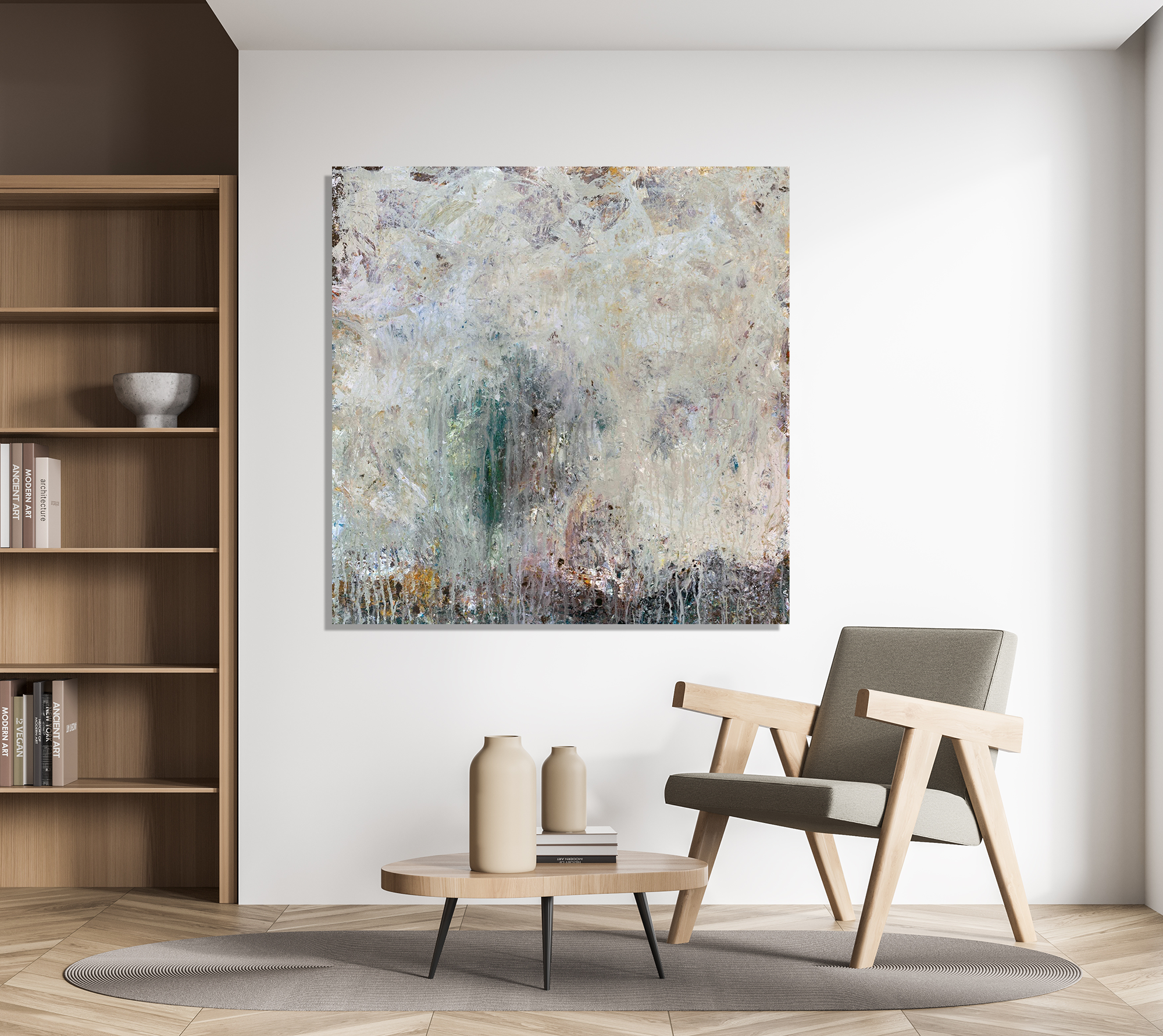 Tree in the Mist Artist Enhanced Canvas Print by John Beard Collection - product image 2 for Resin Society