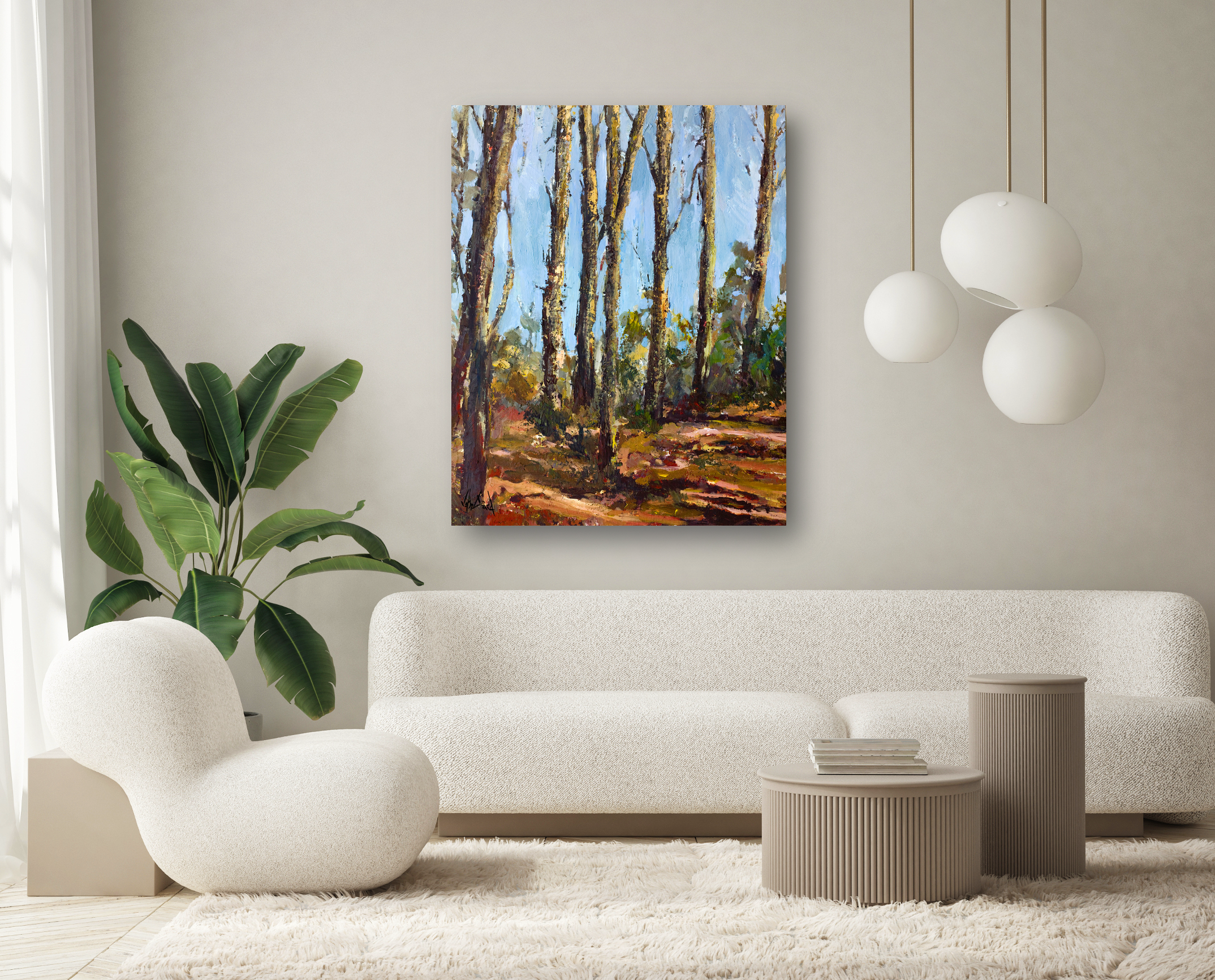 Trees III Artist Enhanced Canvas Print by John Beard Collection - product image 4 for Resin Society