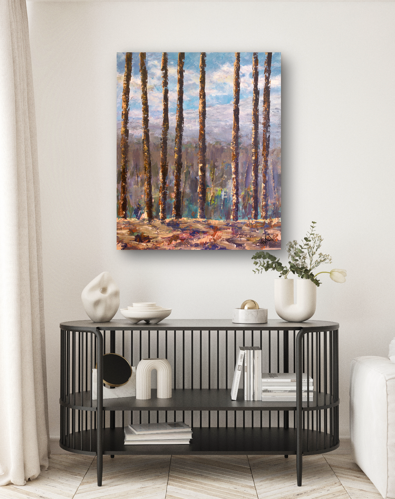 Trees IV Artist Enhanced Canvas Print by John Beard Collection - product image 3 for Resin Society