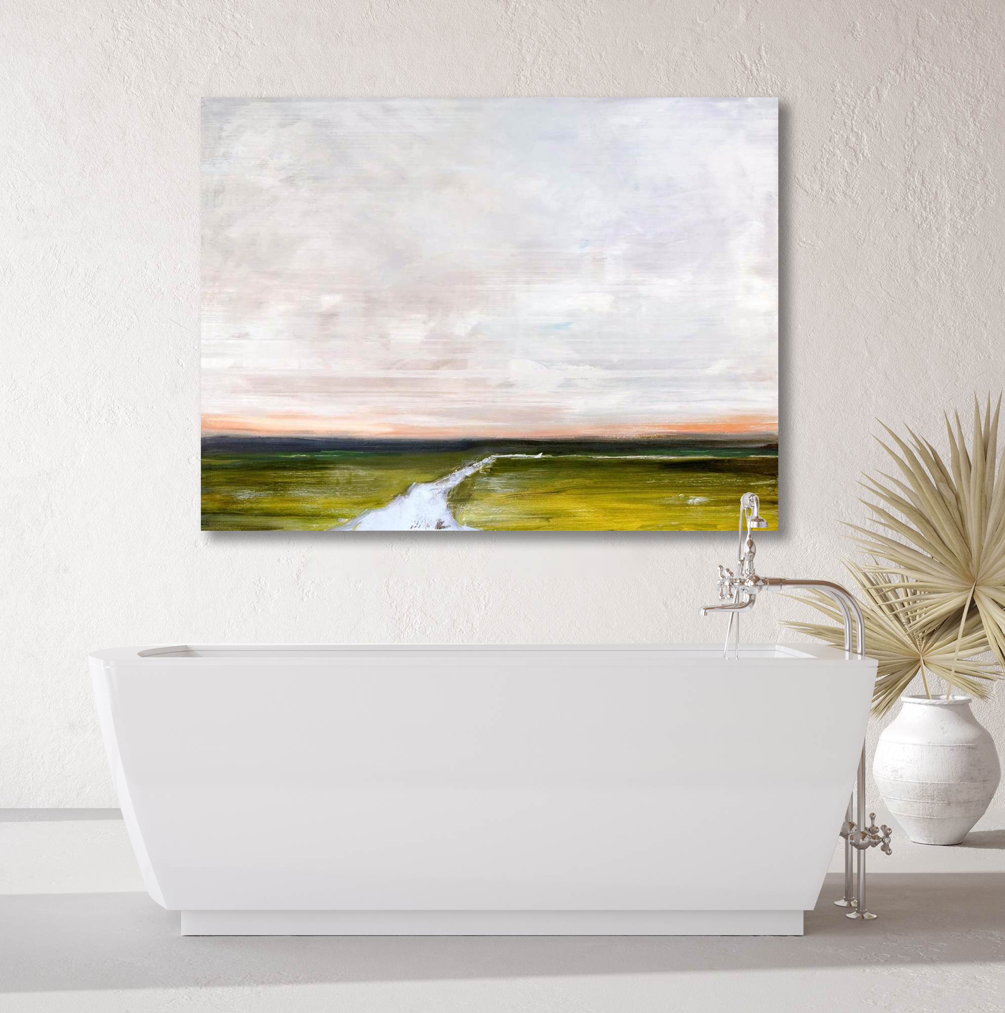 Tributary Artist Enhanced Canvas Print by John Beard Collection - product image 2 for Resin Society