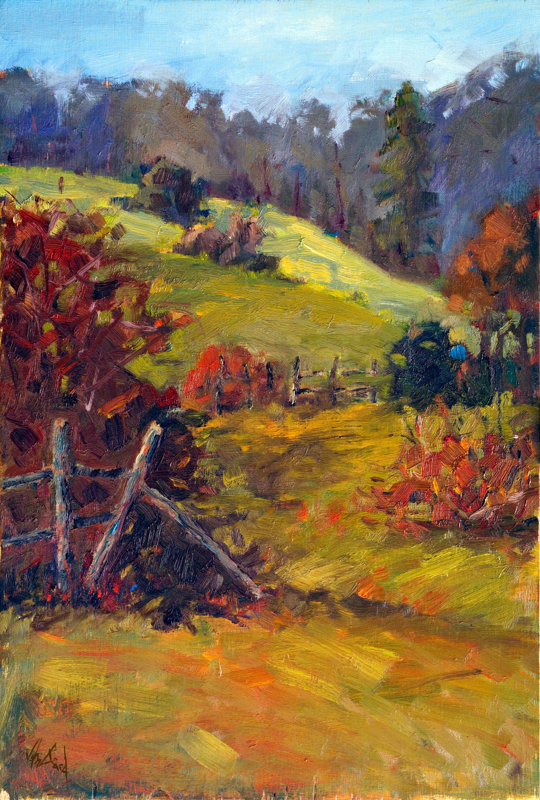 Turning Leaves Artist Enhanced Canvas Print by John Beard Collection - main product image for Resin Society