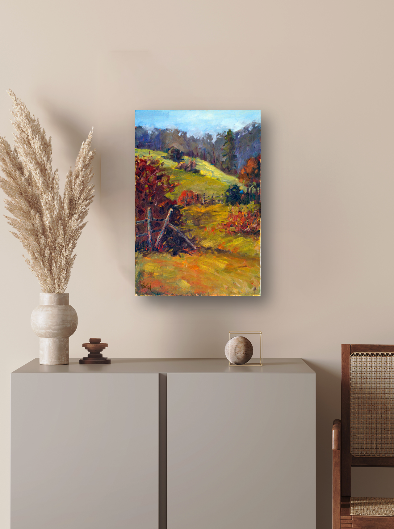 Turning Leaves Artist Enhanced Canvas Print by John Beard Collection - product image 3 for Resin Society