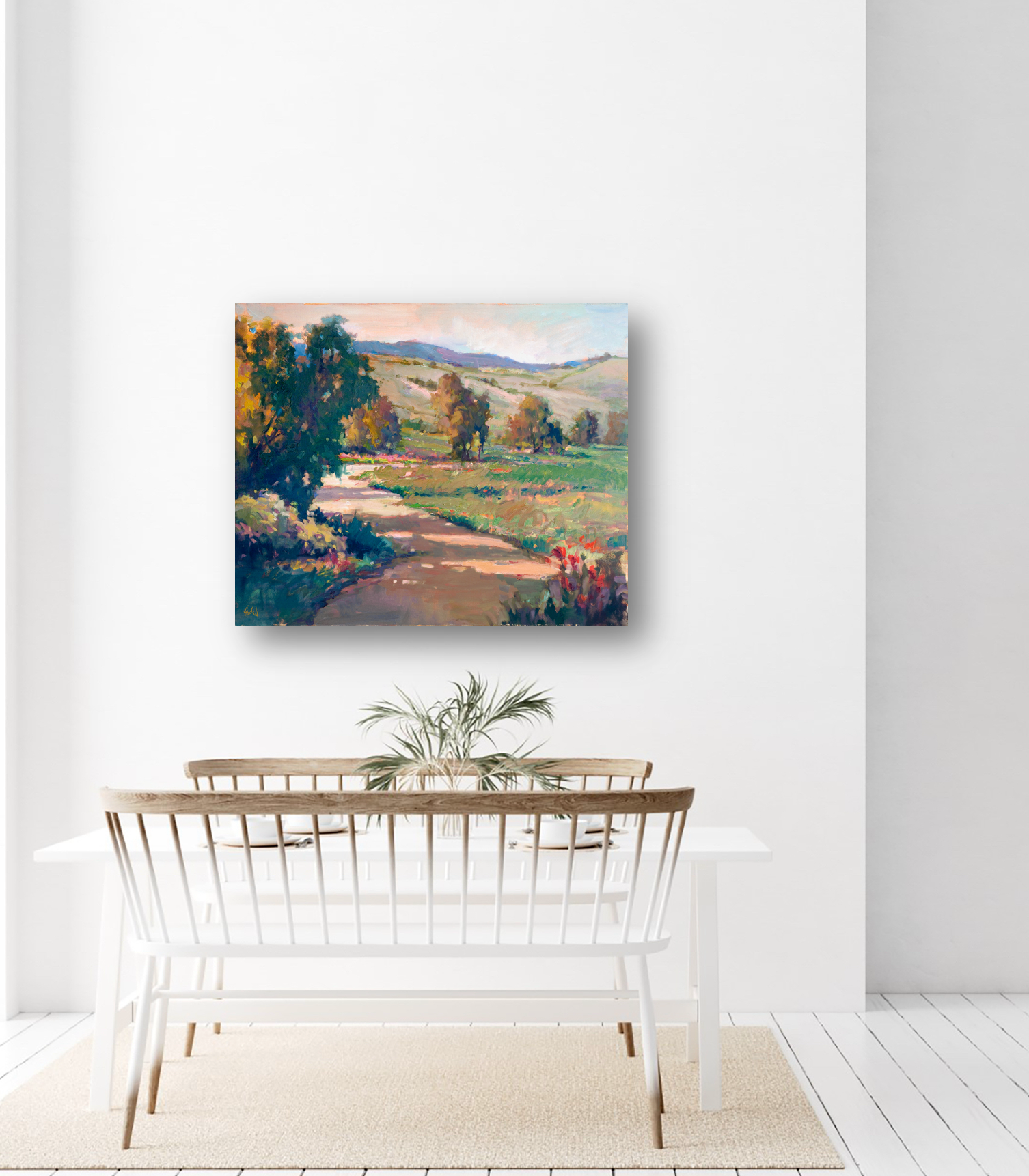 Tuscan Meadow Artist Enhanced Canvas Print by John Beard Collection - product image 2 for Resin Society