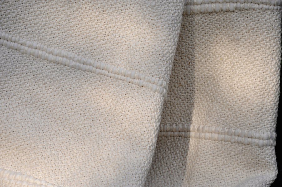 Designer Fringed Striped Throw by Homelosophy