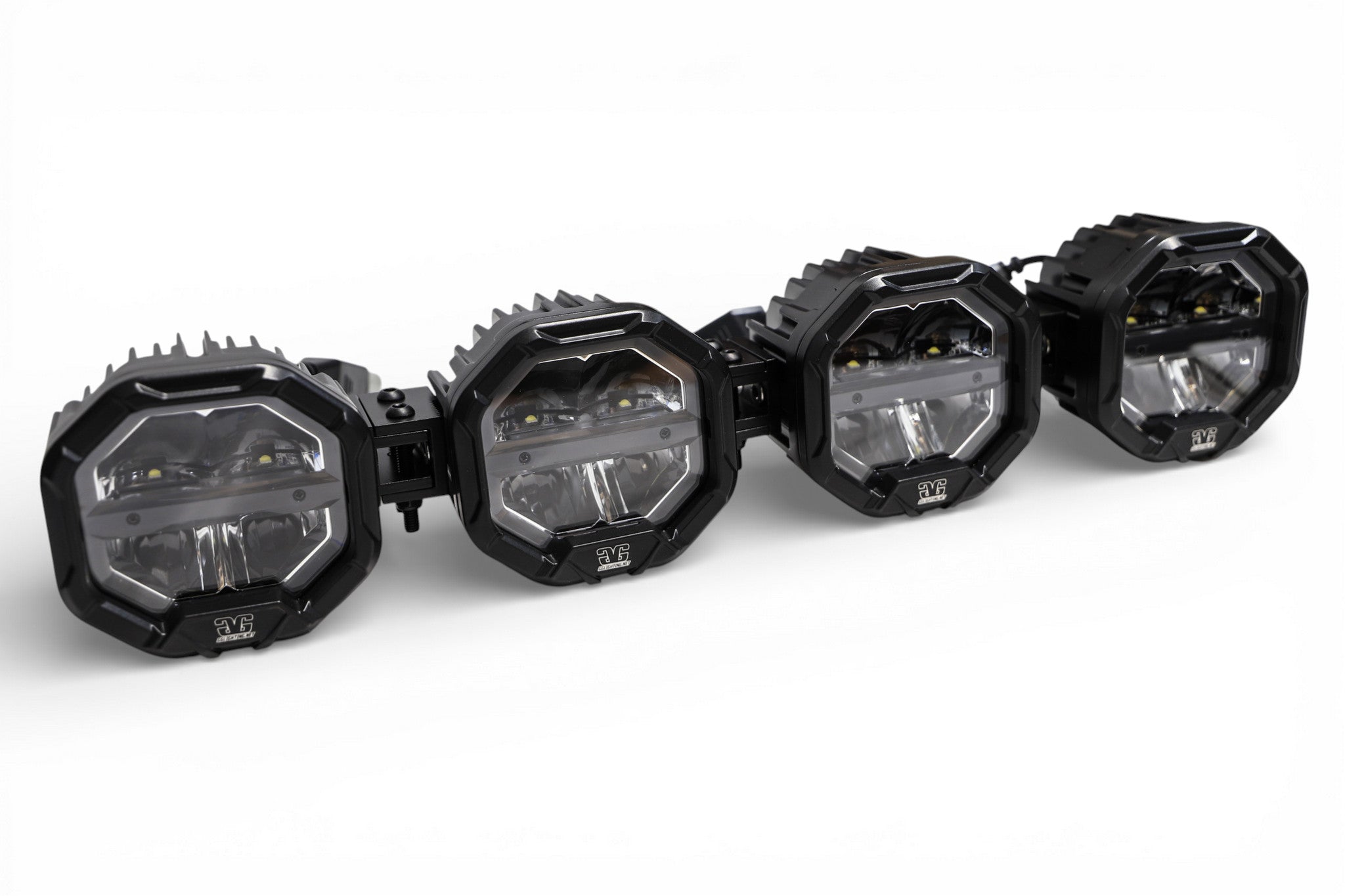 4 Light U-Con Interlocking Off Road LED Pod With Amber or White DRL by GGLighting - main product image for Resin Society