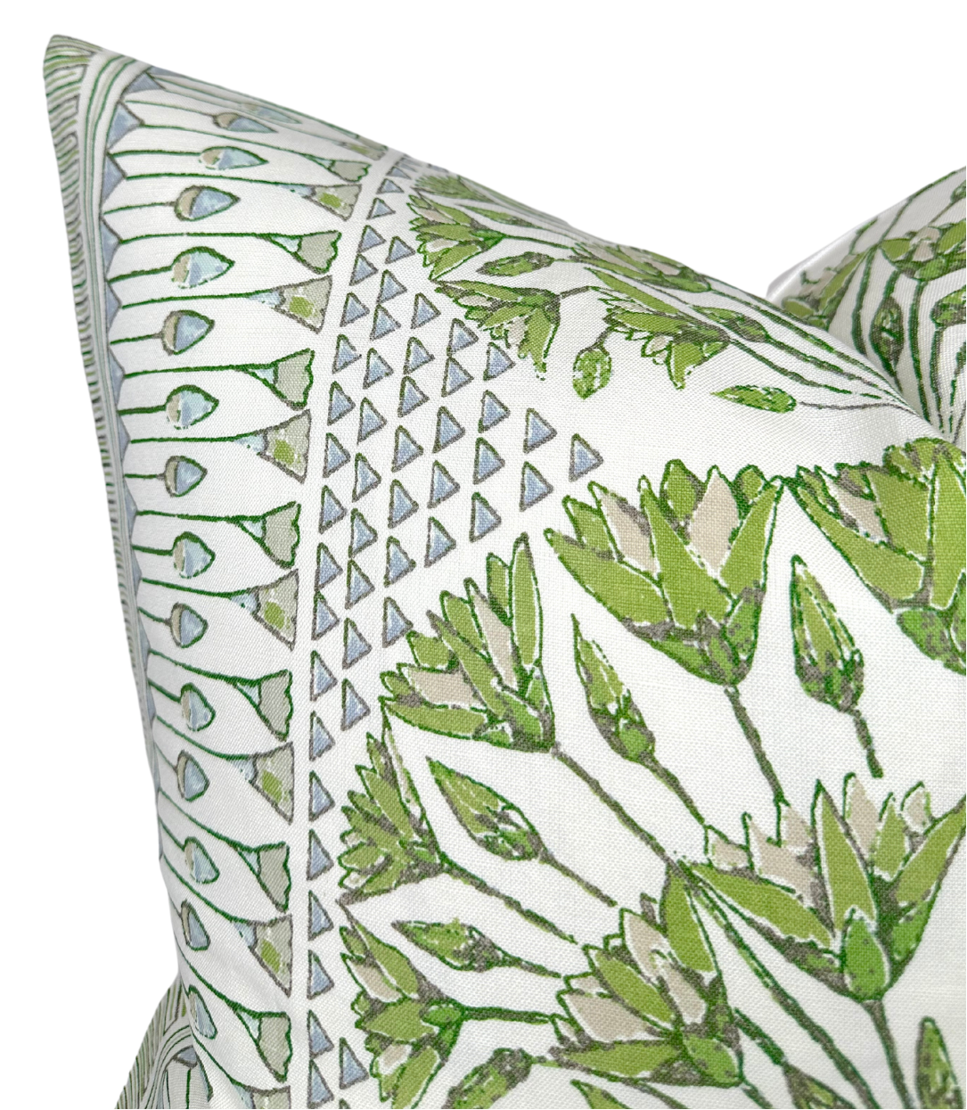 Cairo Pillow Cover in Green, Thibaut Pillows