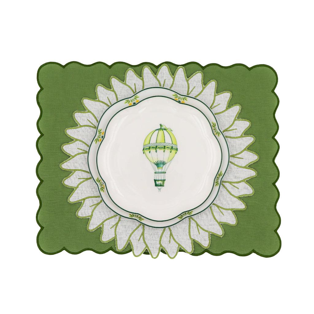 Valensole Lavender Scalloped Starter Plate - Set of 4 (+1 Bonus Plate) by Ro'Table - product image 8 for Resin Society