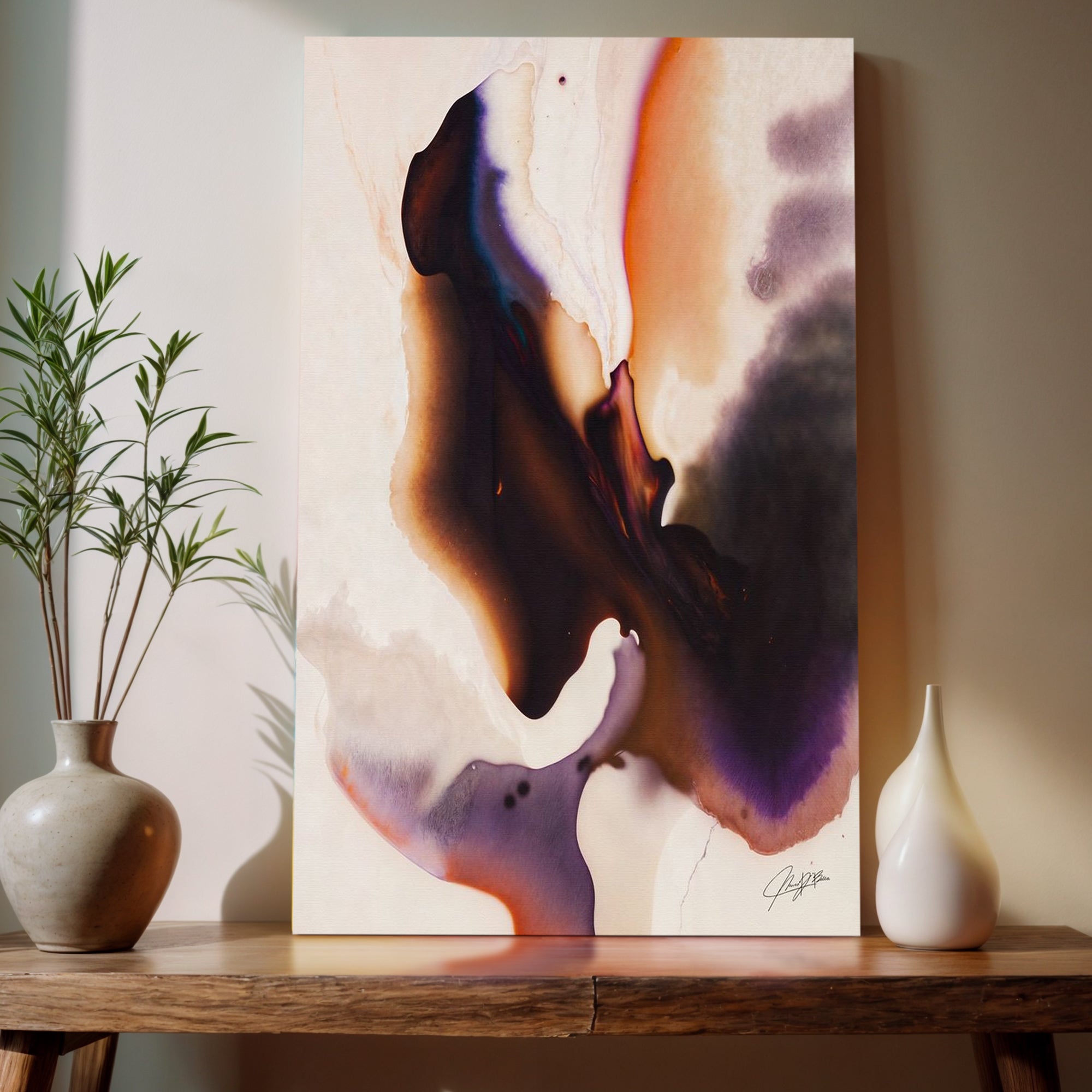 Canvas Print: "Velvet Bloom III" by Tailored Canvases - main product image for Resin Society