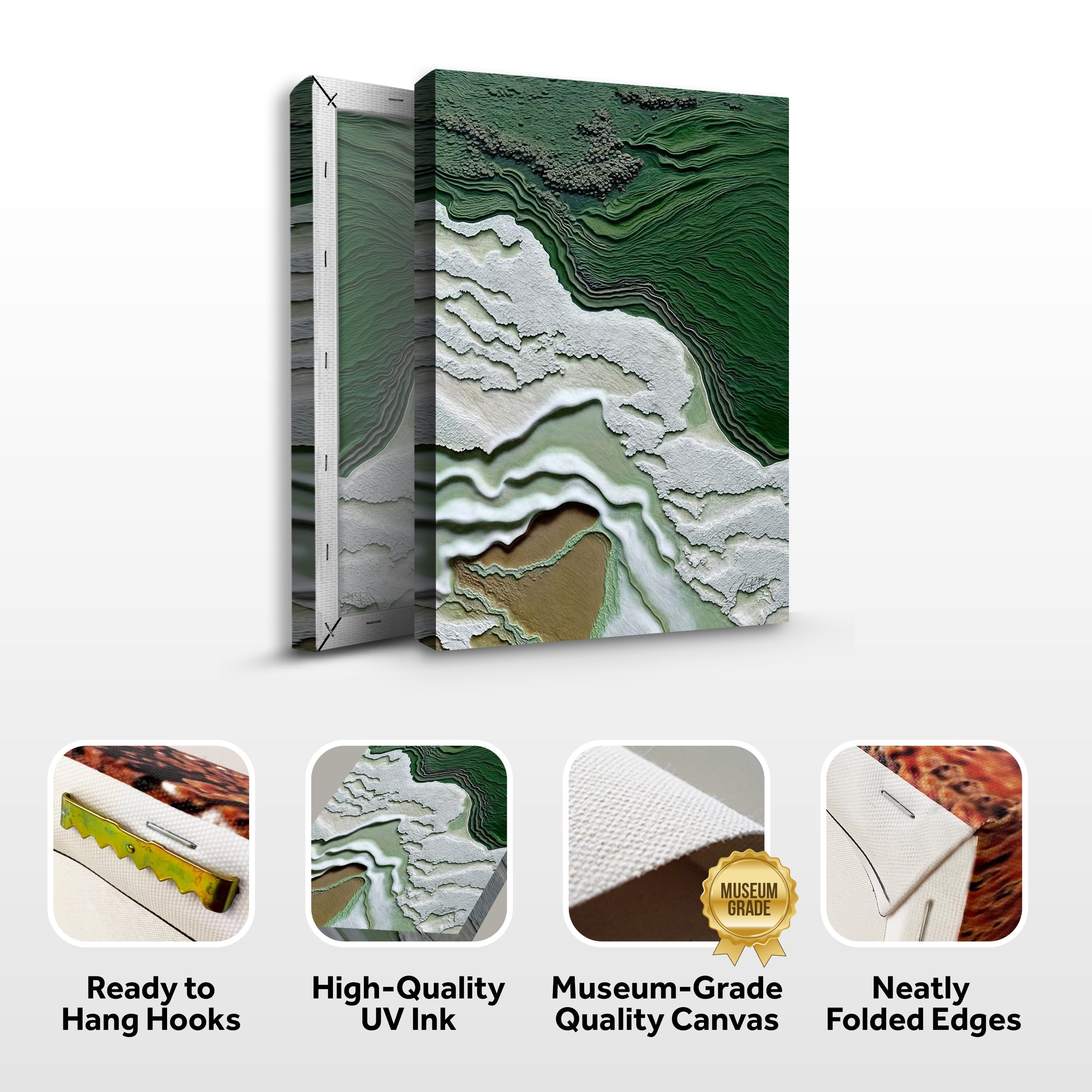 Canvas Print: "Verdant Cliffs" by Tailored Canvases - product image 4 for Resin Society
