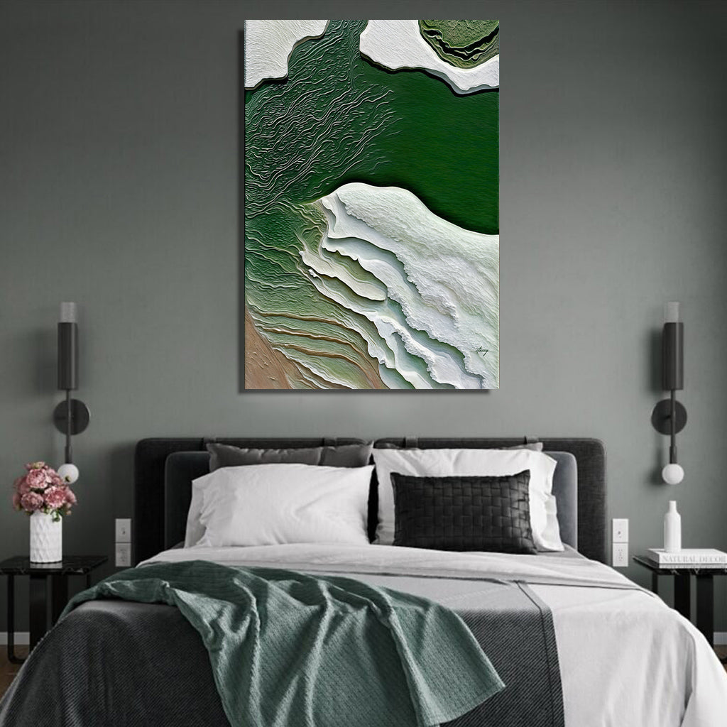 Canvas Print: "Verdant Cliffs II" by Tailored Canvases - main product image for Resin Society