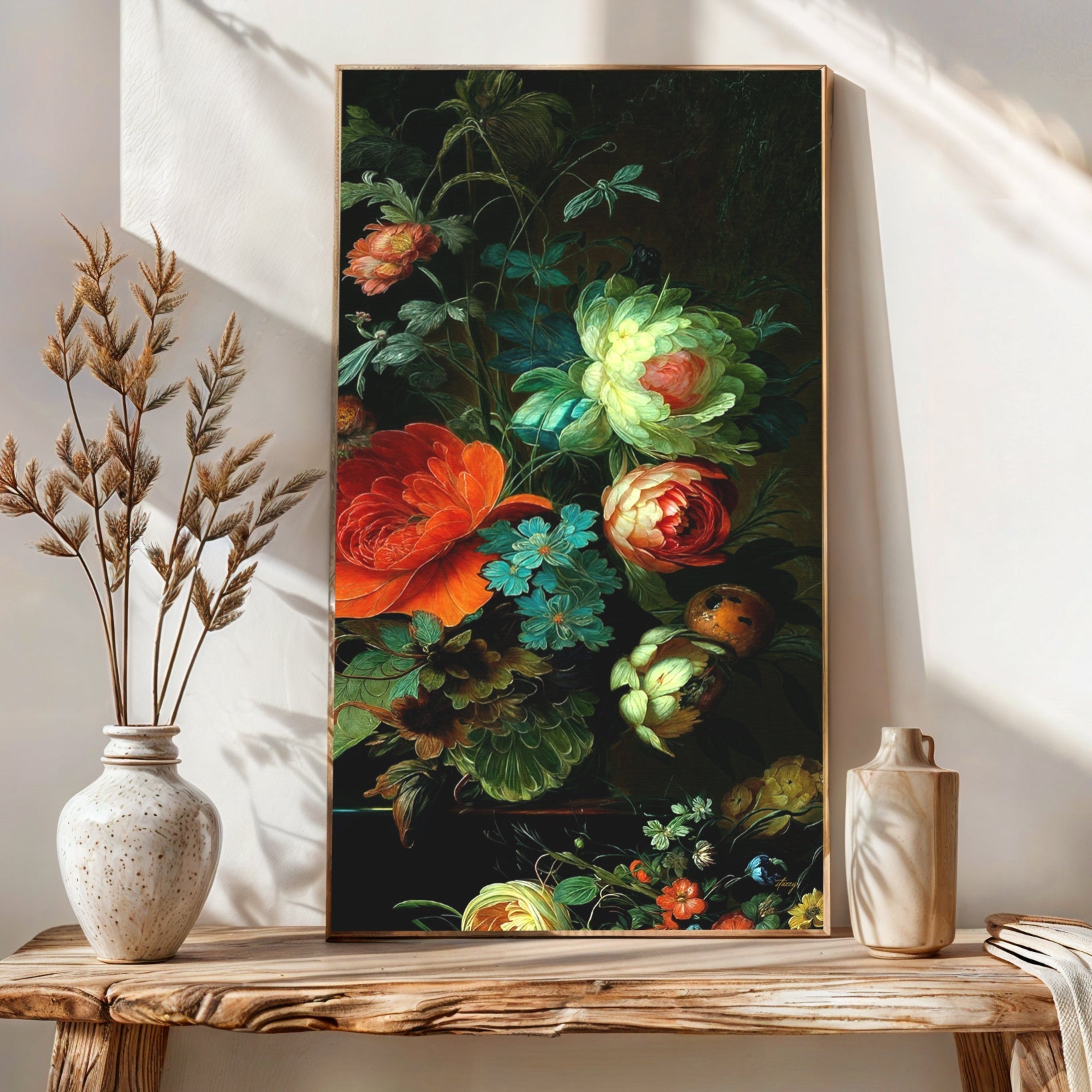 Canvas Print: "Verdant Elegance" by Tailored Canvases - main product image for Resin Society