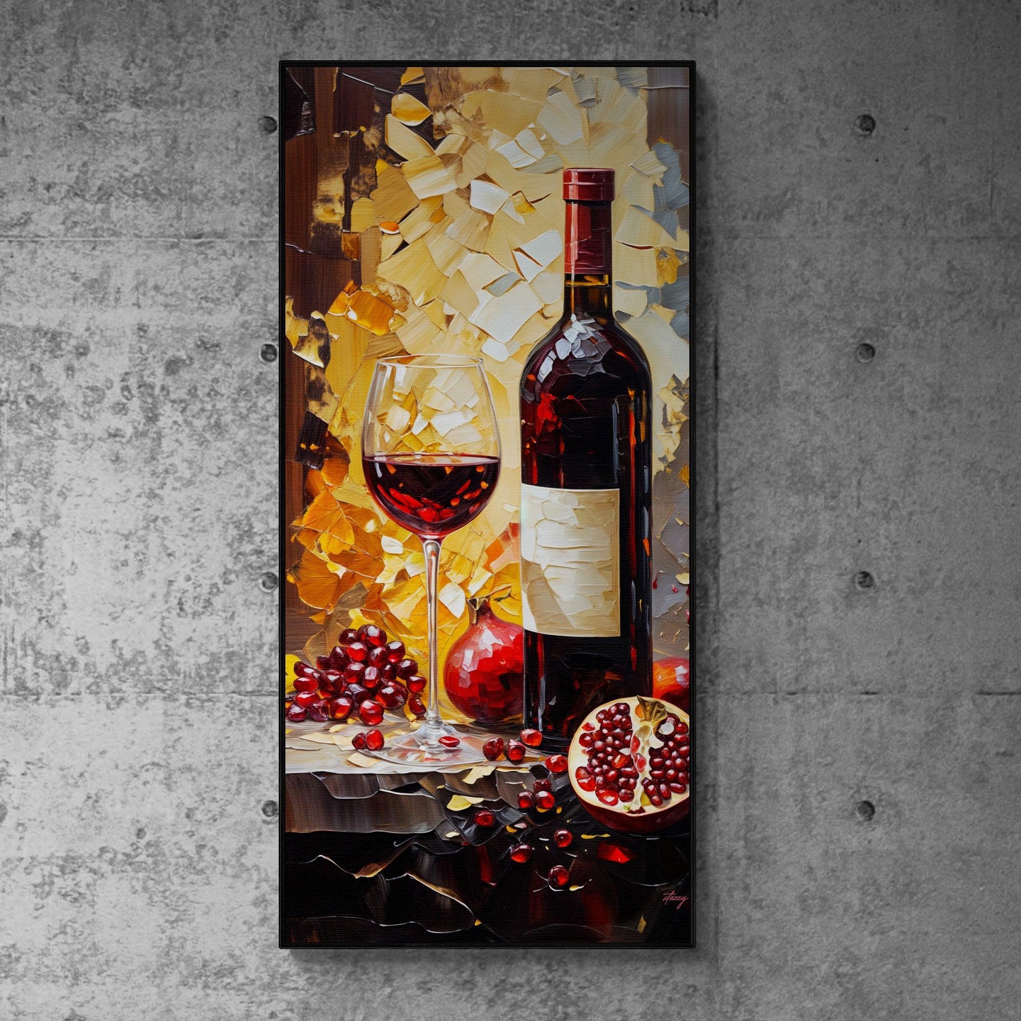 Canvas Print: "Vinous Harvest" by Tailored Canvases - product image 4 for Resin Society
