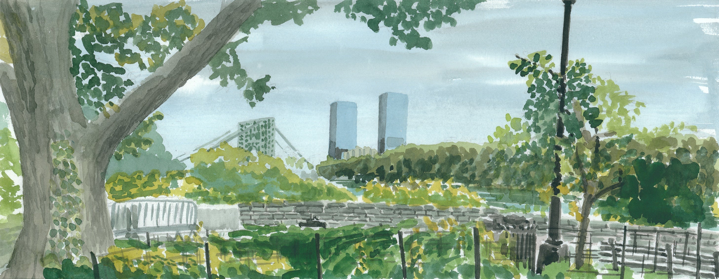 Towers Across the Way by Art By Francis - main product image for Resin Society