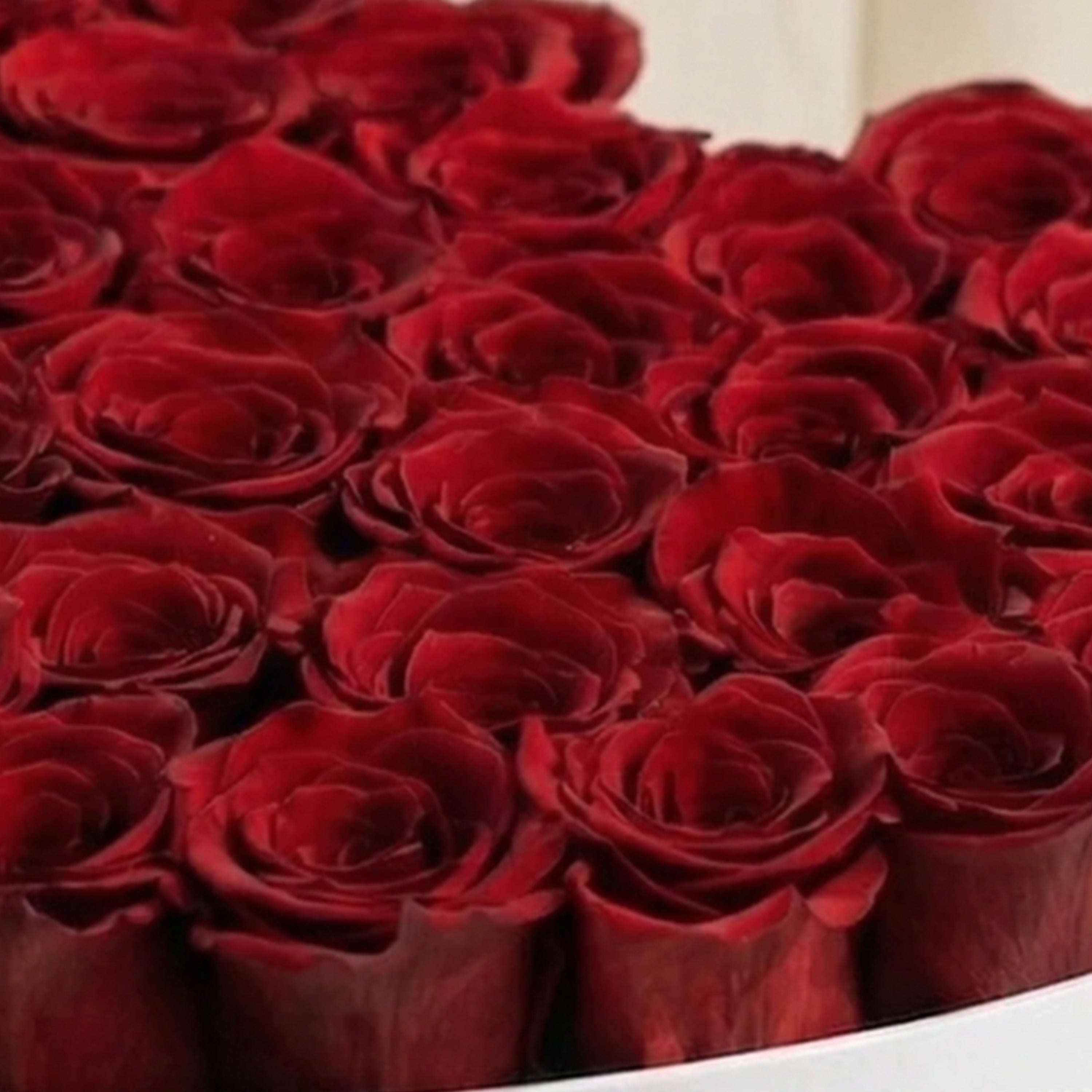 Heart White Box | Red Roses by The Million Roses