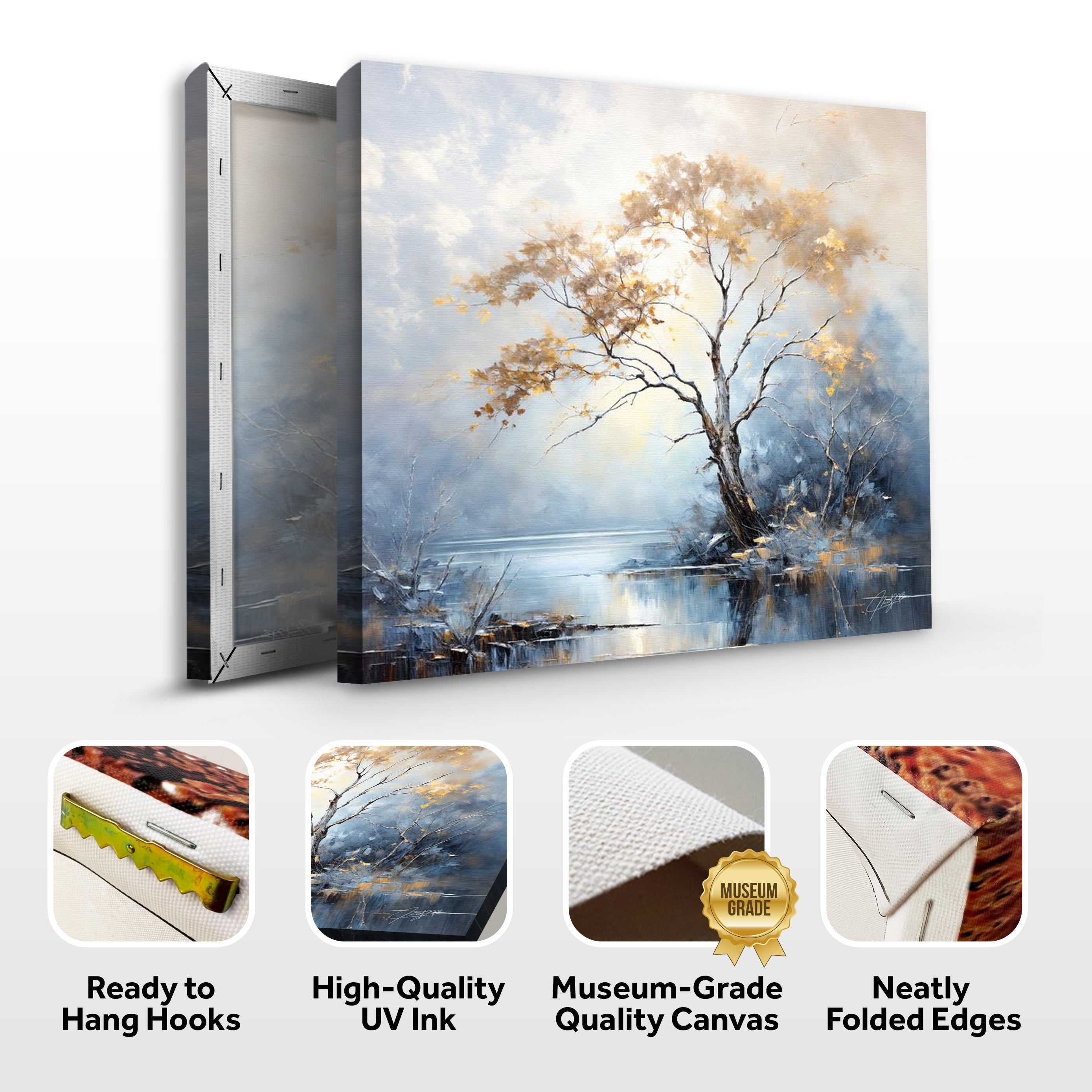 Canvas Print: "Autumnal Reflection" by Tailored Canvases - product image 4 for Resin Society