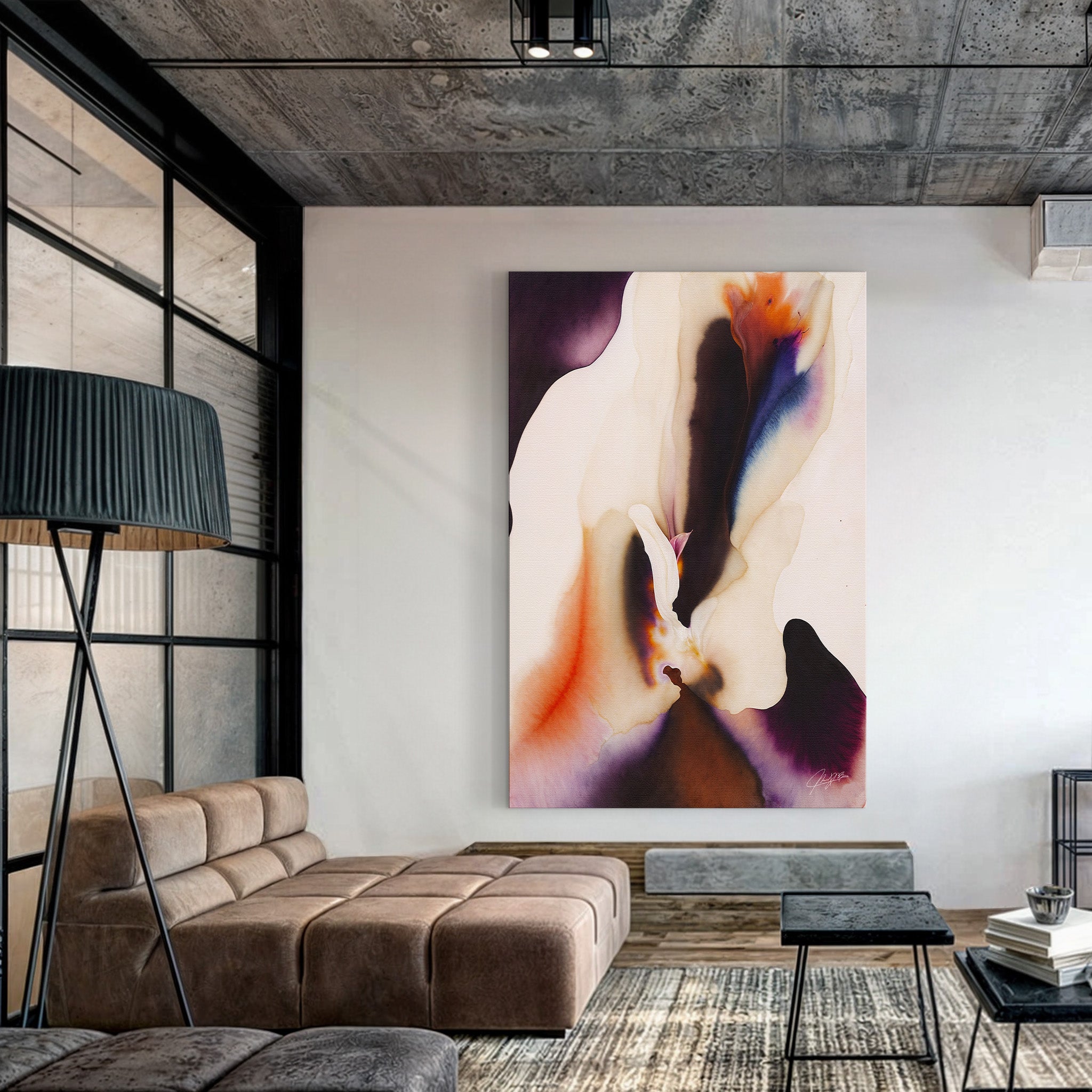 Canvas Print: "Velvet Bloom II" by Tailored Canvases - main product image for Resin Society