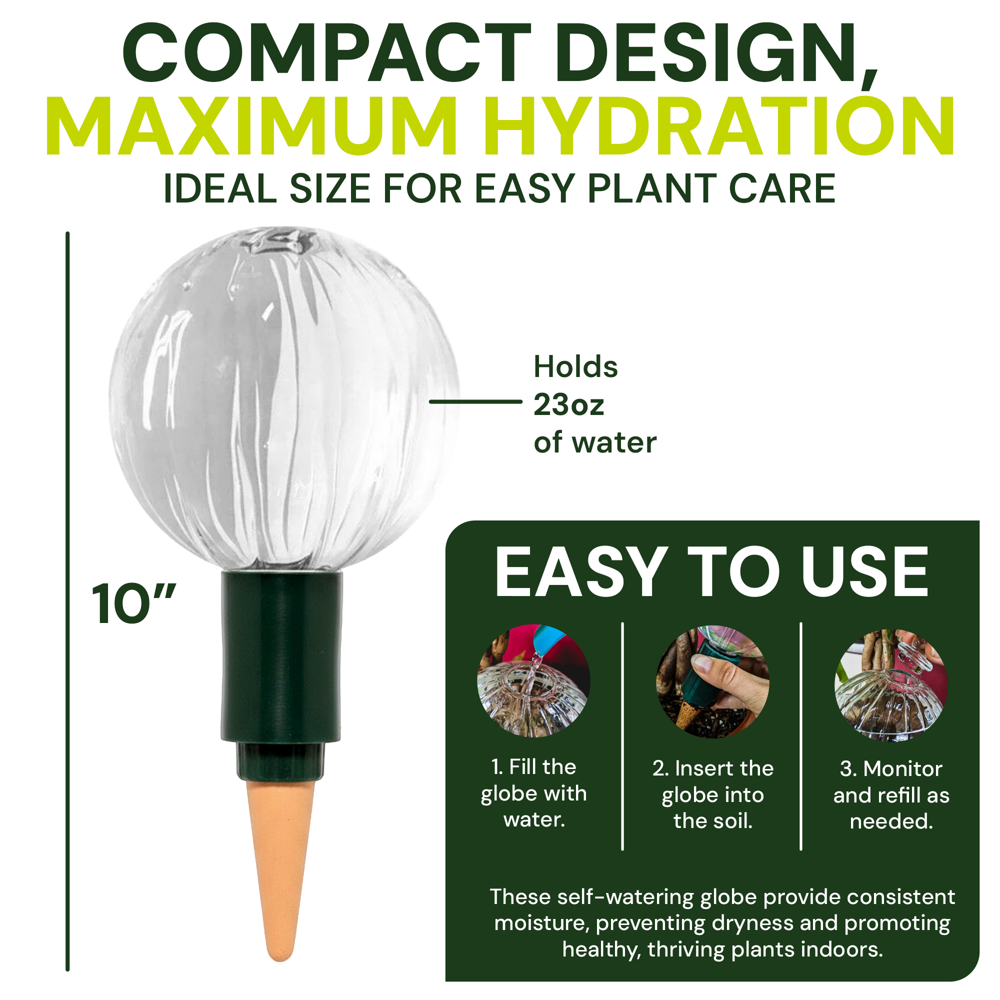 Blumat Glass Plant Self Watering Globes by Sustainable Village - product image 9 for Resin Society