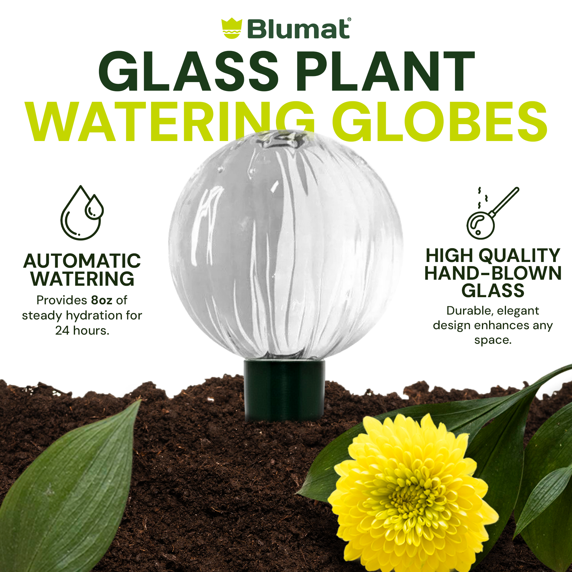 Blumat Glass Plant Self Watering Globes by Sustainable Village - product image 14 for Resin Society