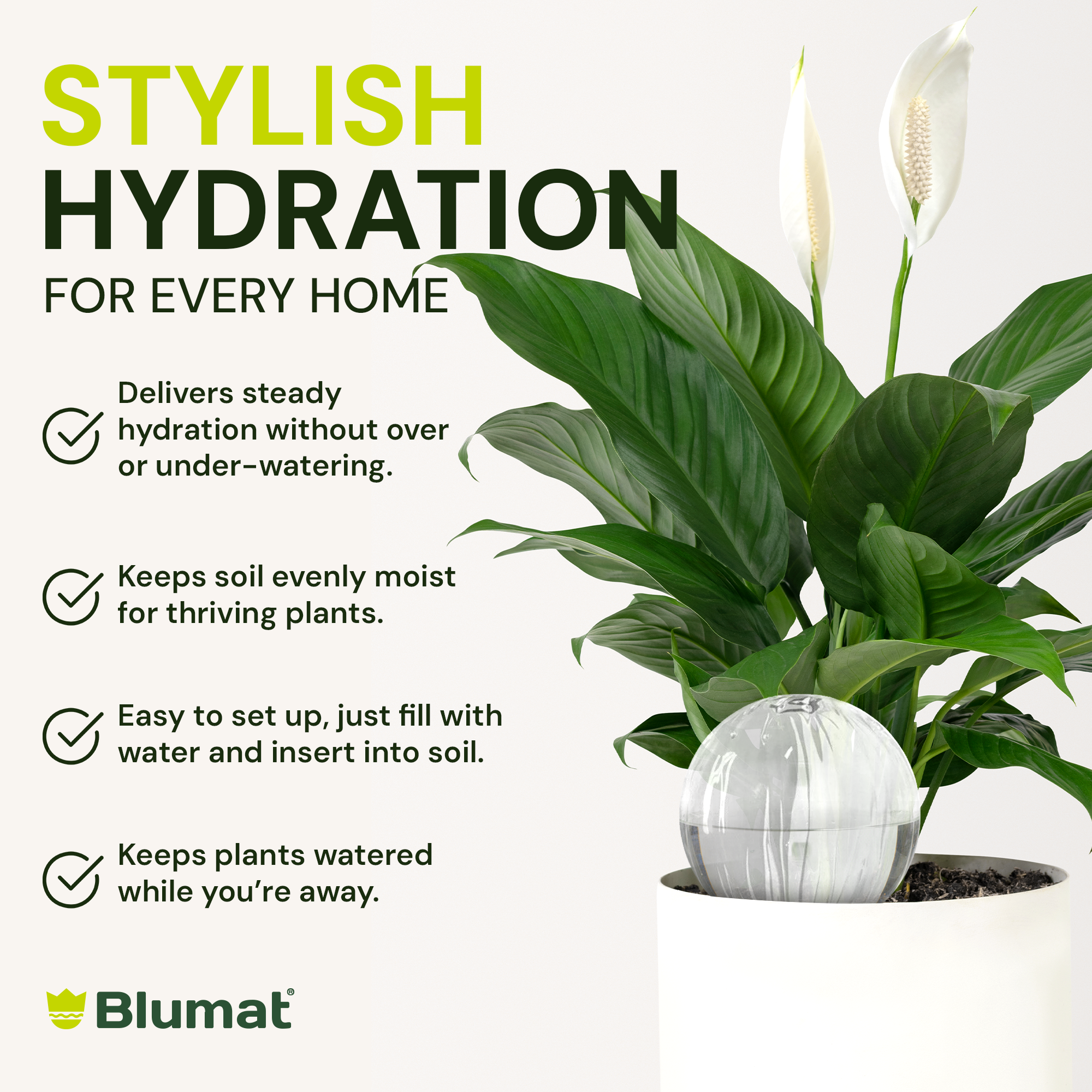 Blumat Glass Plant Self Watering Globes by Sustainable Village - product image 15 for Resin Society