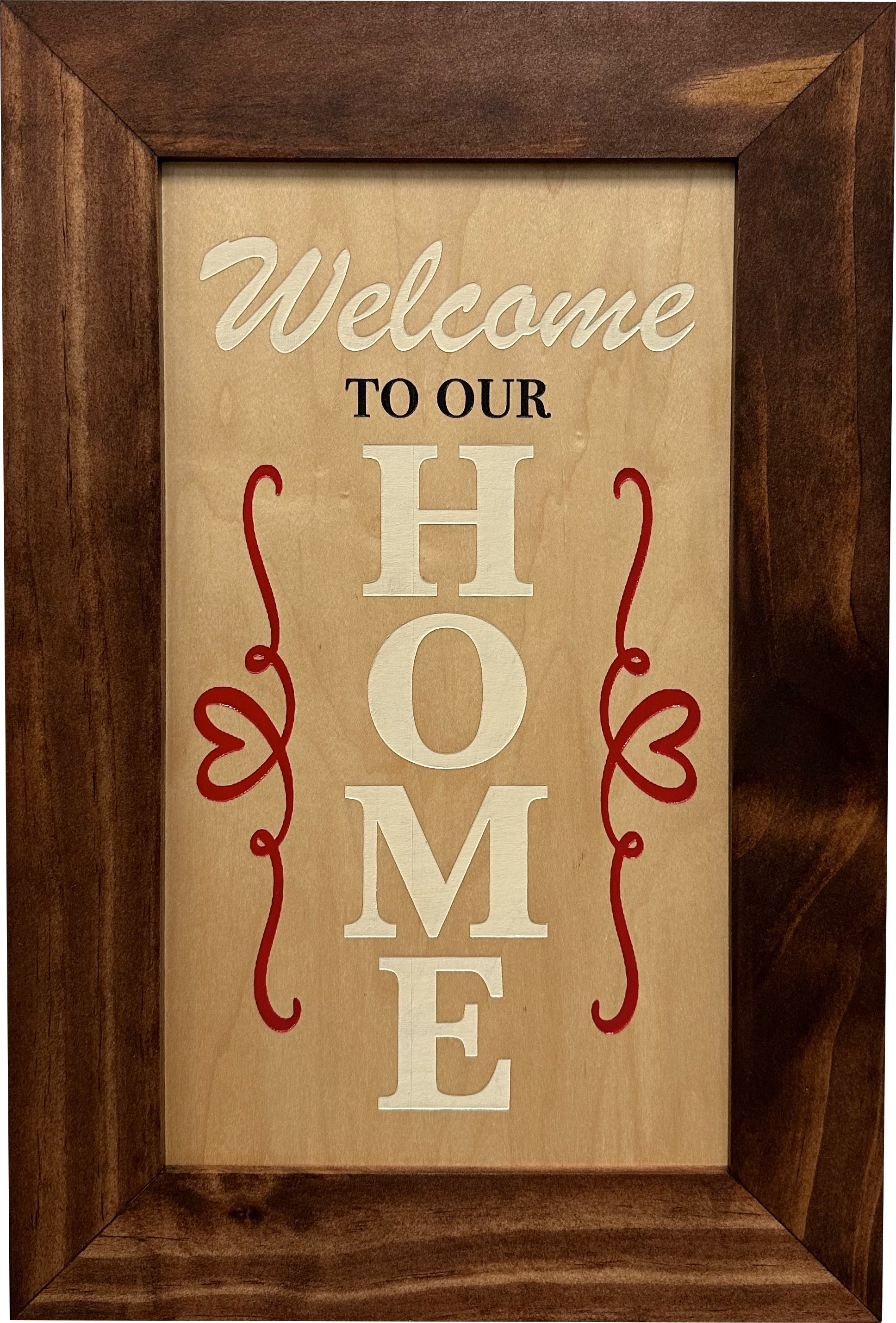 Hidden Gun Storage Cabinet Welcome to Our Home by Bellewood Designs - product image 10 for Resin Society